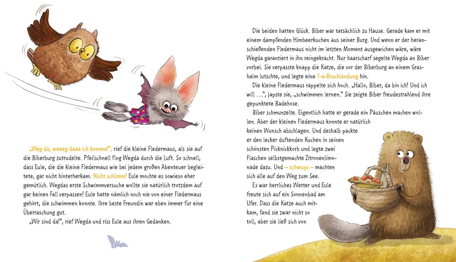 Abbildung von 'Die kleine Fledermaus Wegda: Wegda planscht los'
