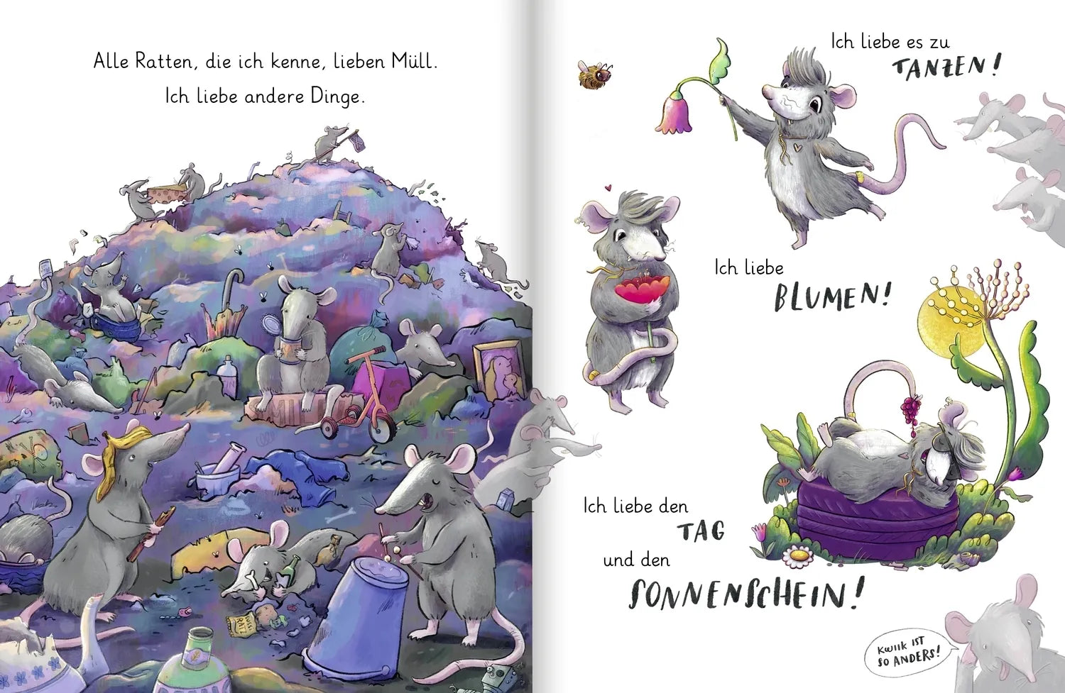 Abbildung von 'Die kleine Ratte Kwiik macht stark. Weil ich anders bin'