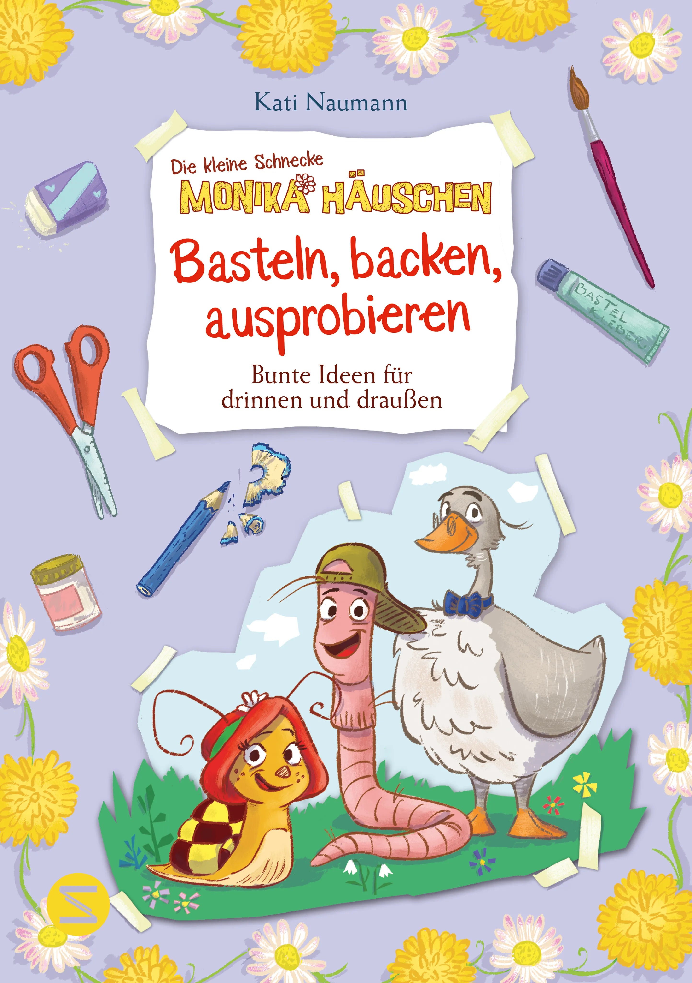 Buchcover von 'Die kleine Schnecke Monika Häuschen: Basteln, backen, ausprobieren - Bunte Ideen für drinnen und draußen' - Taschenbuch von Kati Naumann
