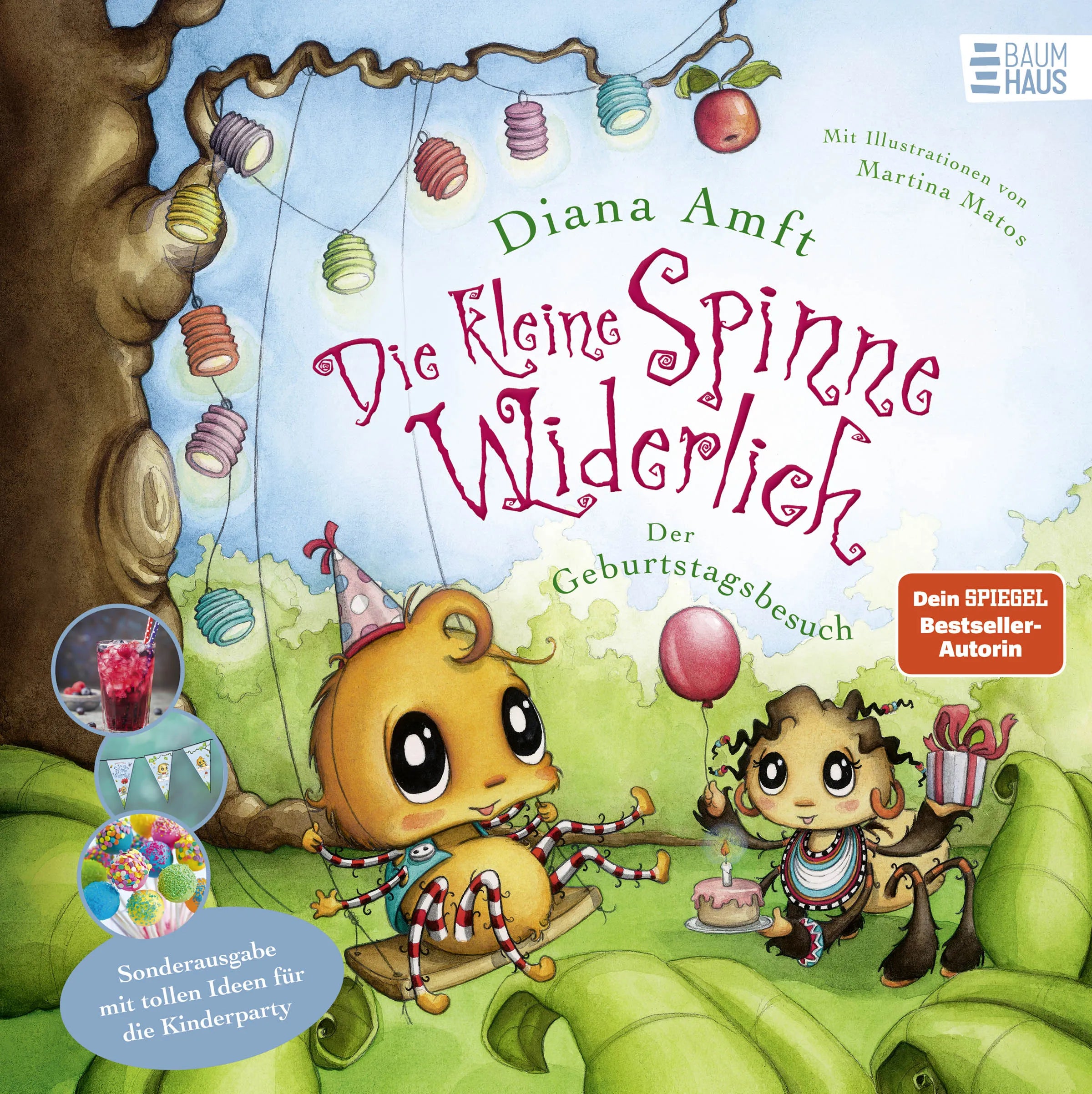 Buchcover von 'Die kleine Spinne Widerlich – Der Geburtstagsbesuch – Sonderausgabe mit tollen Ideen für die Kinderparty' - Gebundene Ausgabe von Diana Amft
