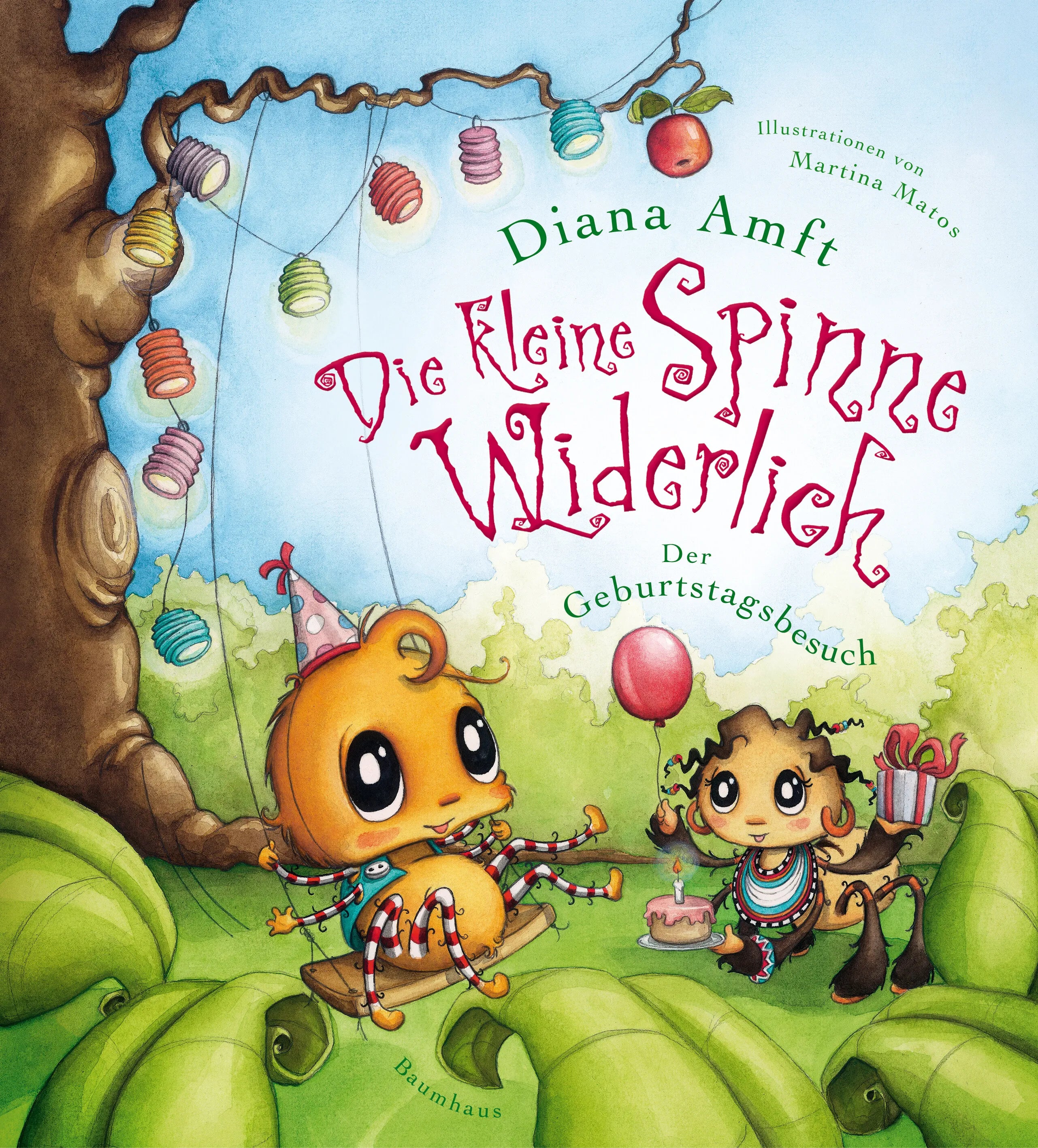 Buchcover von 'Die kleine Spinne Widerlich – Der Geburtstagsbesuch' - Gebundene Ausgabe von Diana Amft
