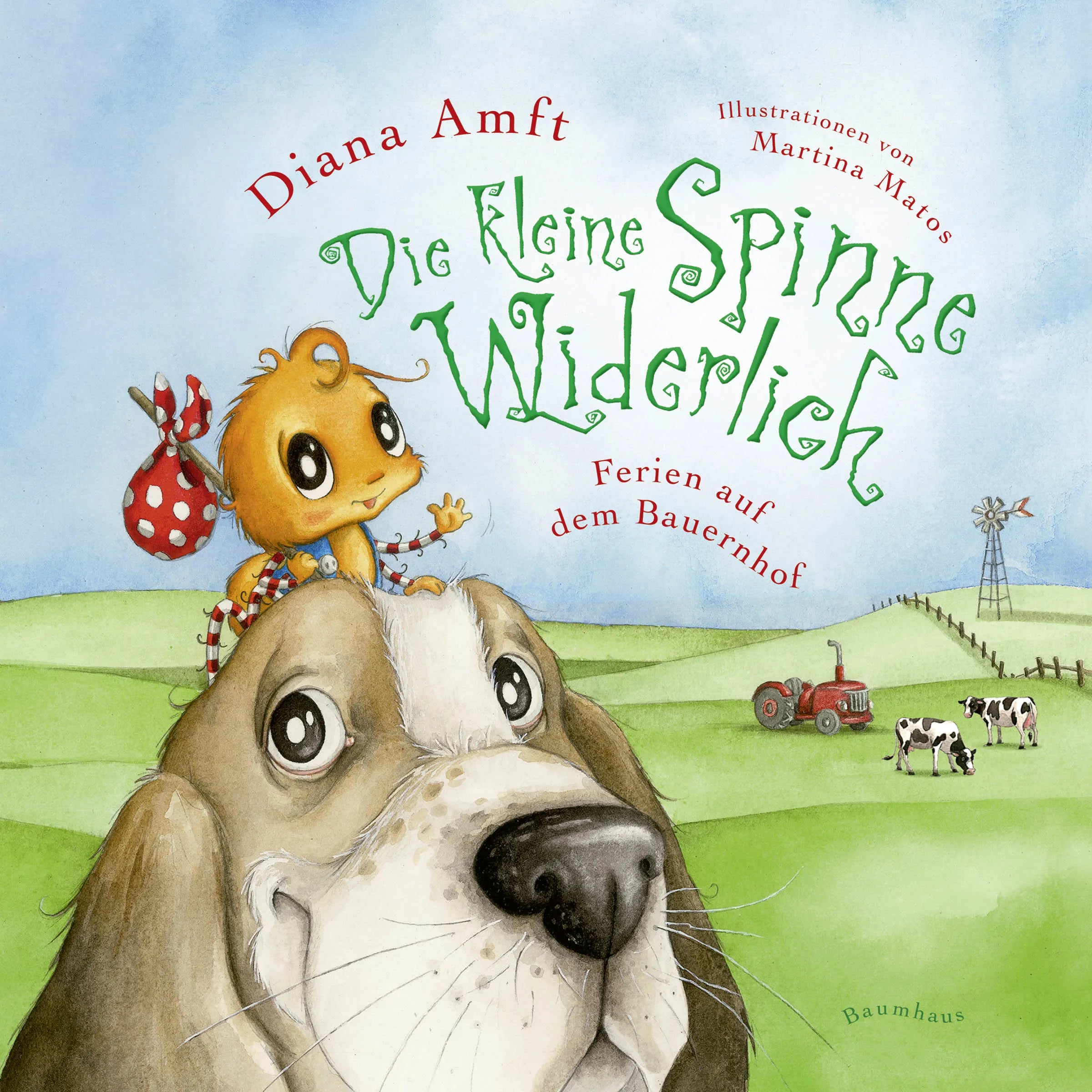 Buchcover von 'Die kleine Spinne Widerlich - Ferien auf dem Bauernhof Pappbilderbuch' - Gebundene Ausgabe von Diana Amft