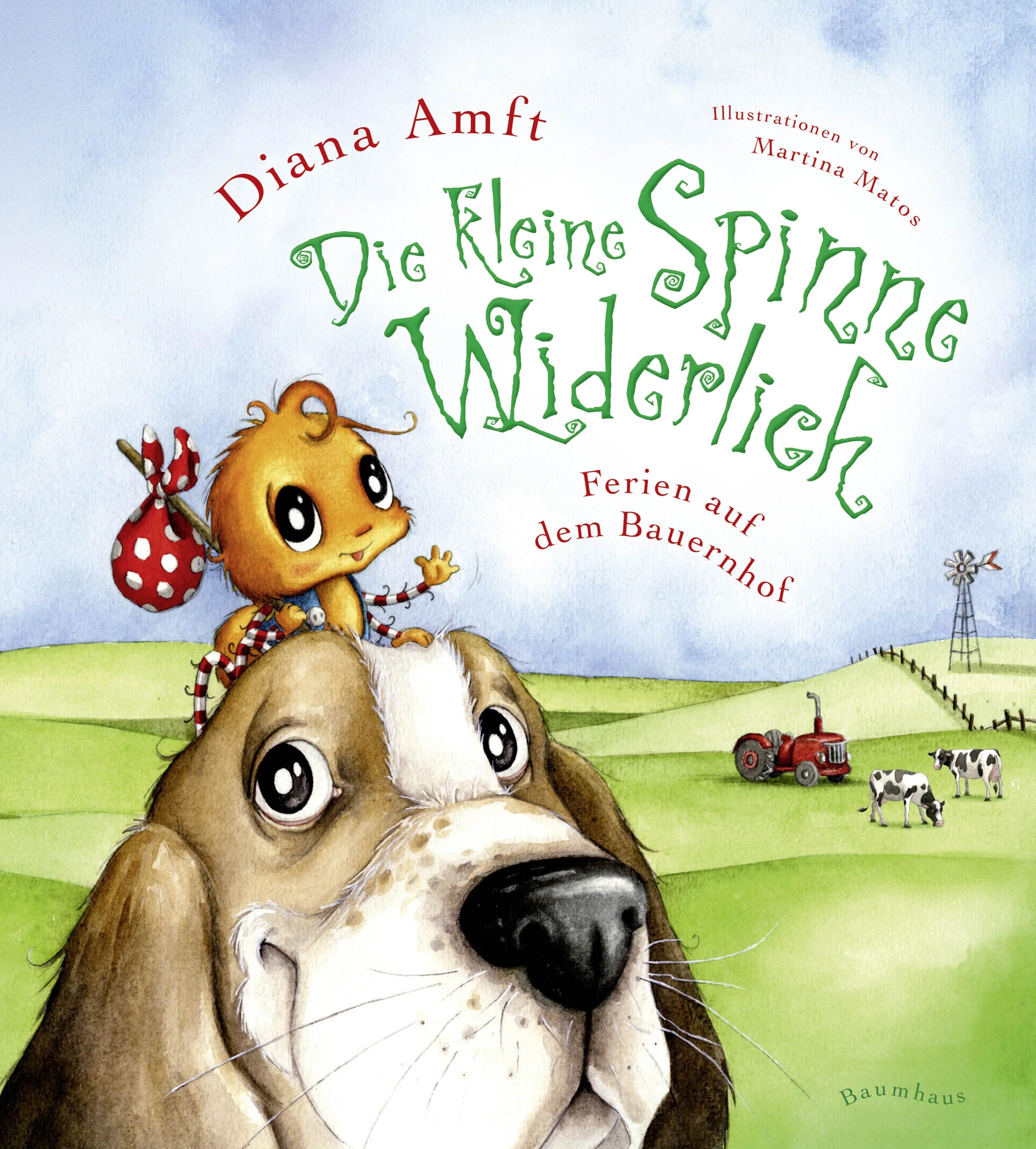 Buchcover von 'Die kleine Spinne Widerlich - Ferien auf dem Bauernhof' - Gebundene Ausgabe von Diana Amft