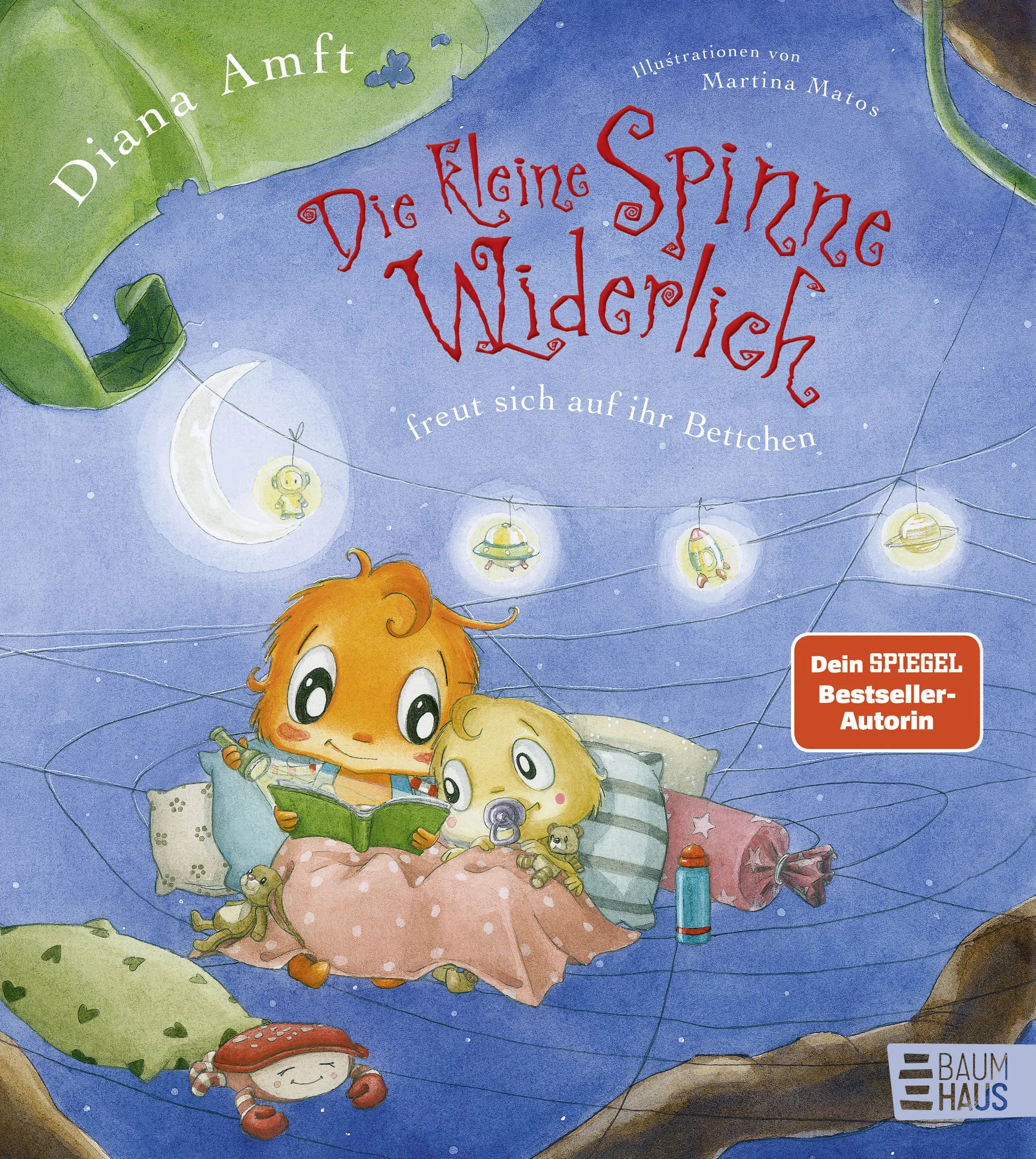 Buchcover von 'Die kleine Spinne Widerlich freut sich auf ihr Bettchen' - Gebundene Ausgabe von Diana Amft