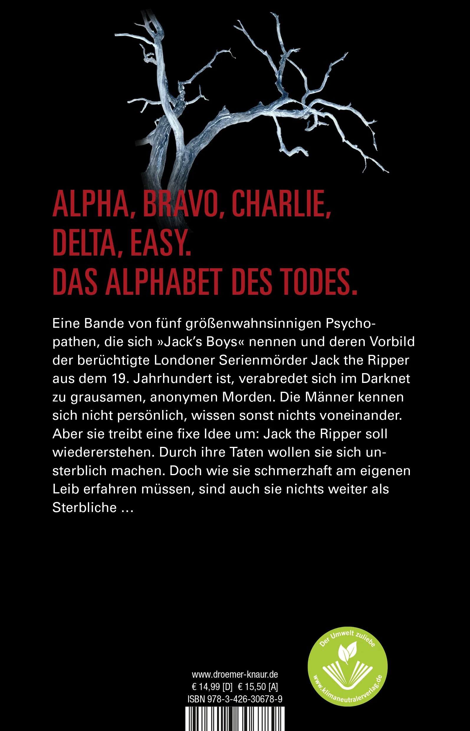 Buchrückseite von 'Die Komplizen. Fünf Männer, fünf Mörder, ein perfider Plan' mit Klappentext - Paperback