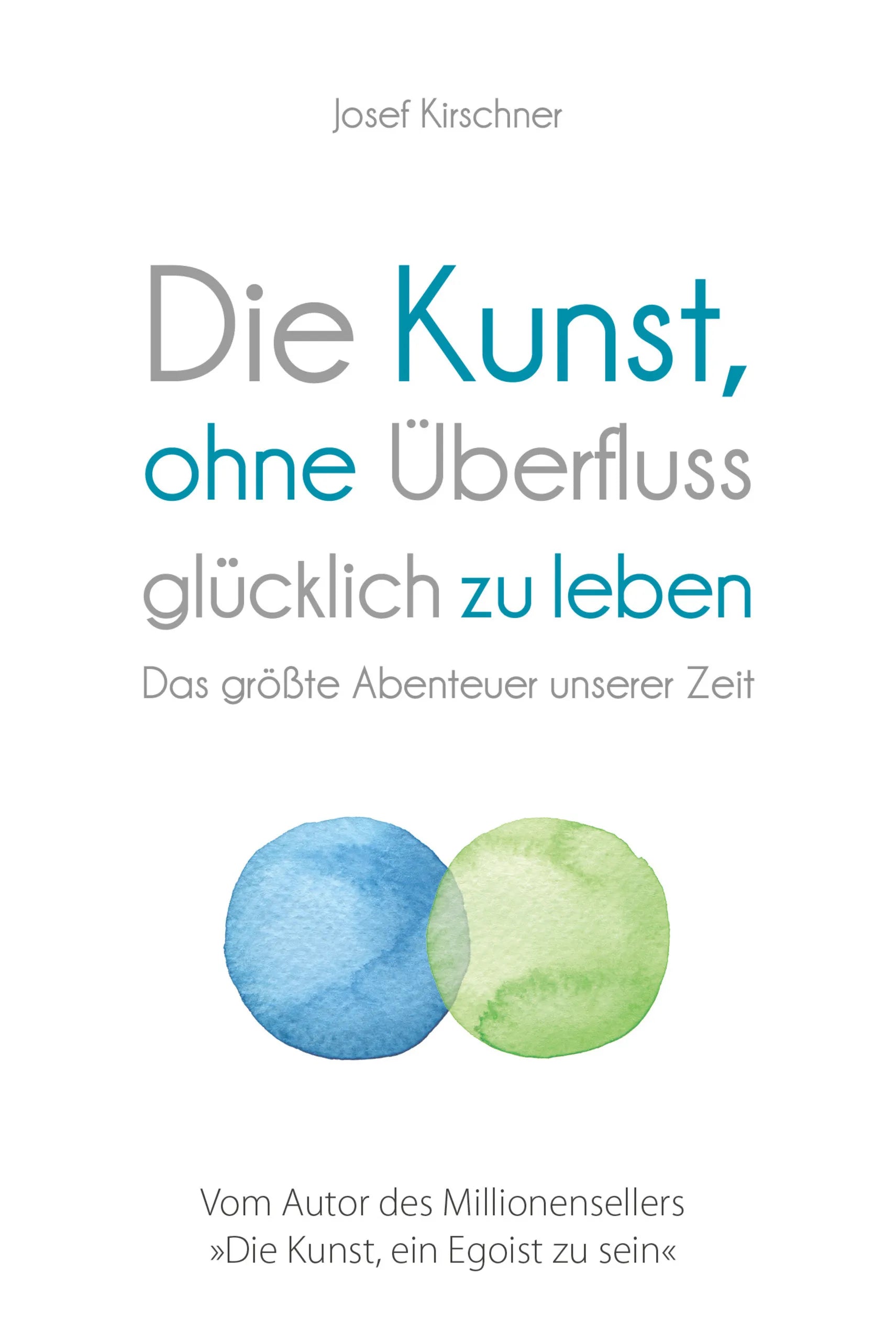 Buchcover von 'Die Kunst, ohne Überfluss glücklich zu leben' - Gebundene Ausgabe von Josef Kirschner