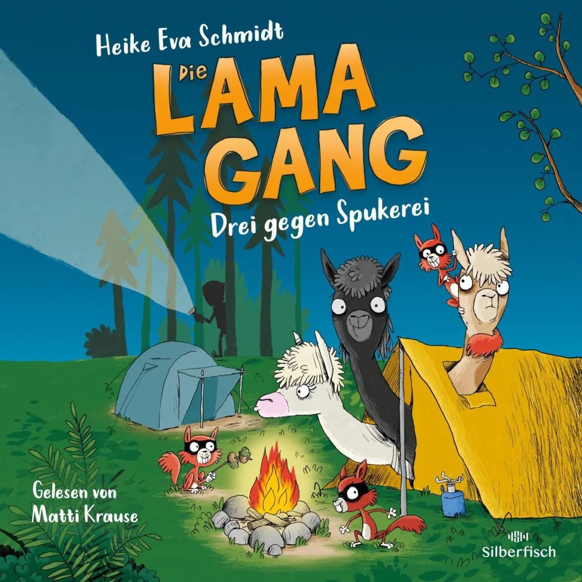 Cover: Die Lama-Gang. Mit Herz & Spucke 3: Drei gegen Spukerei (Hörbuch Download) von Heike Eva Schmidt