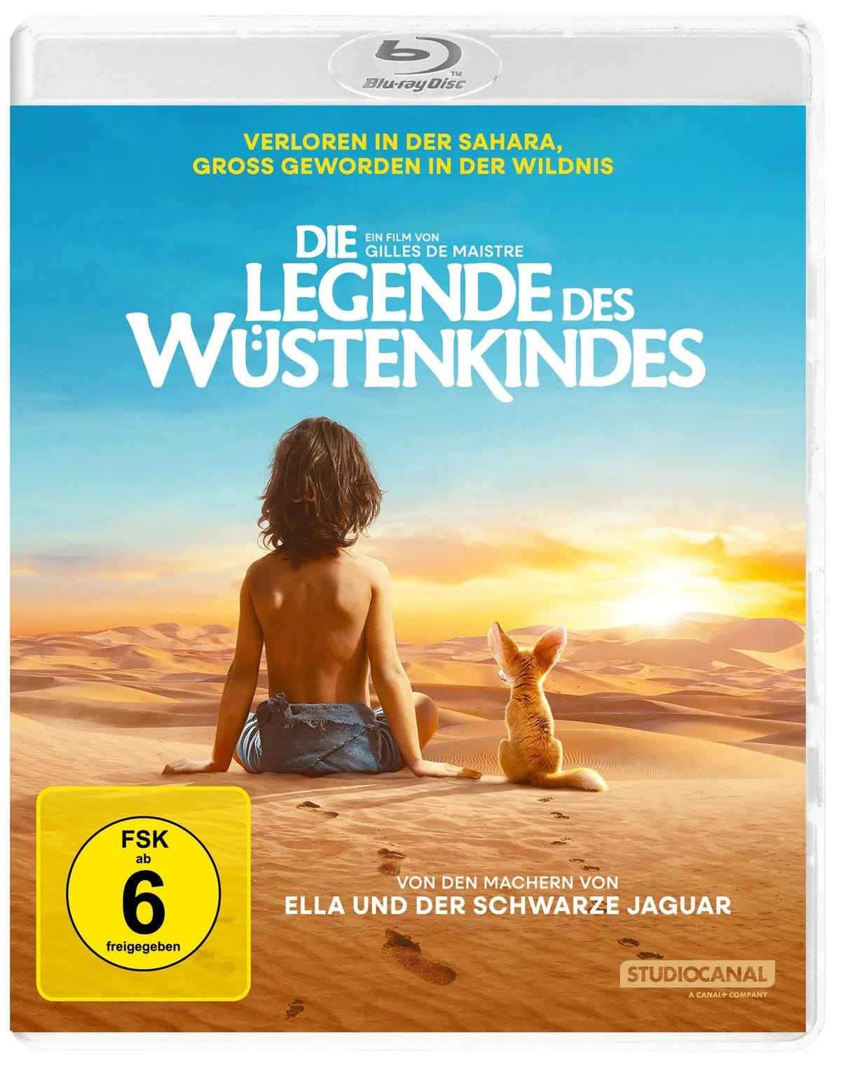 Blu-ray-Cover: Die Legende des Wüstenkindes. Regie: Gilles de Maistre