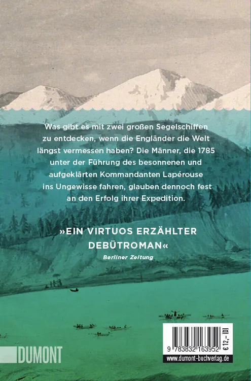Buchrückseite von 'Die letzten Entdecker' mit Klappentext - Taschenbuch