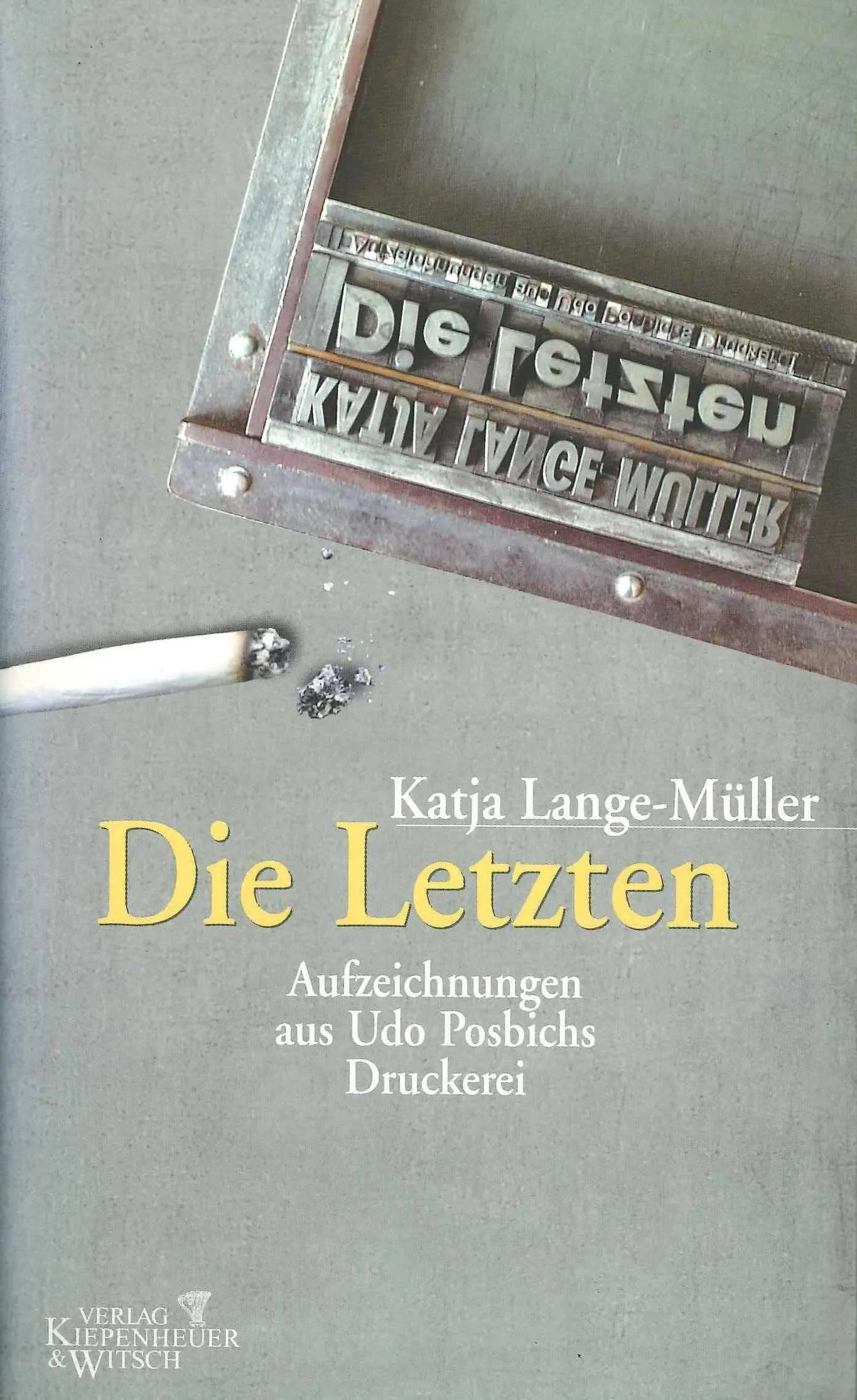 Buchcover von 'Die Letzten' - Gebundene Ausgabe von Katja Lange-Müller