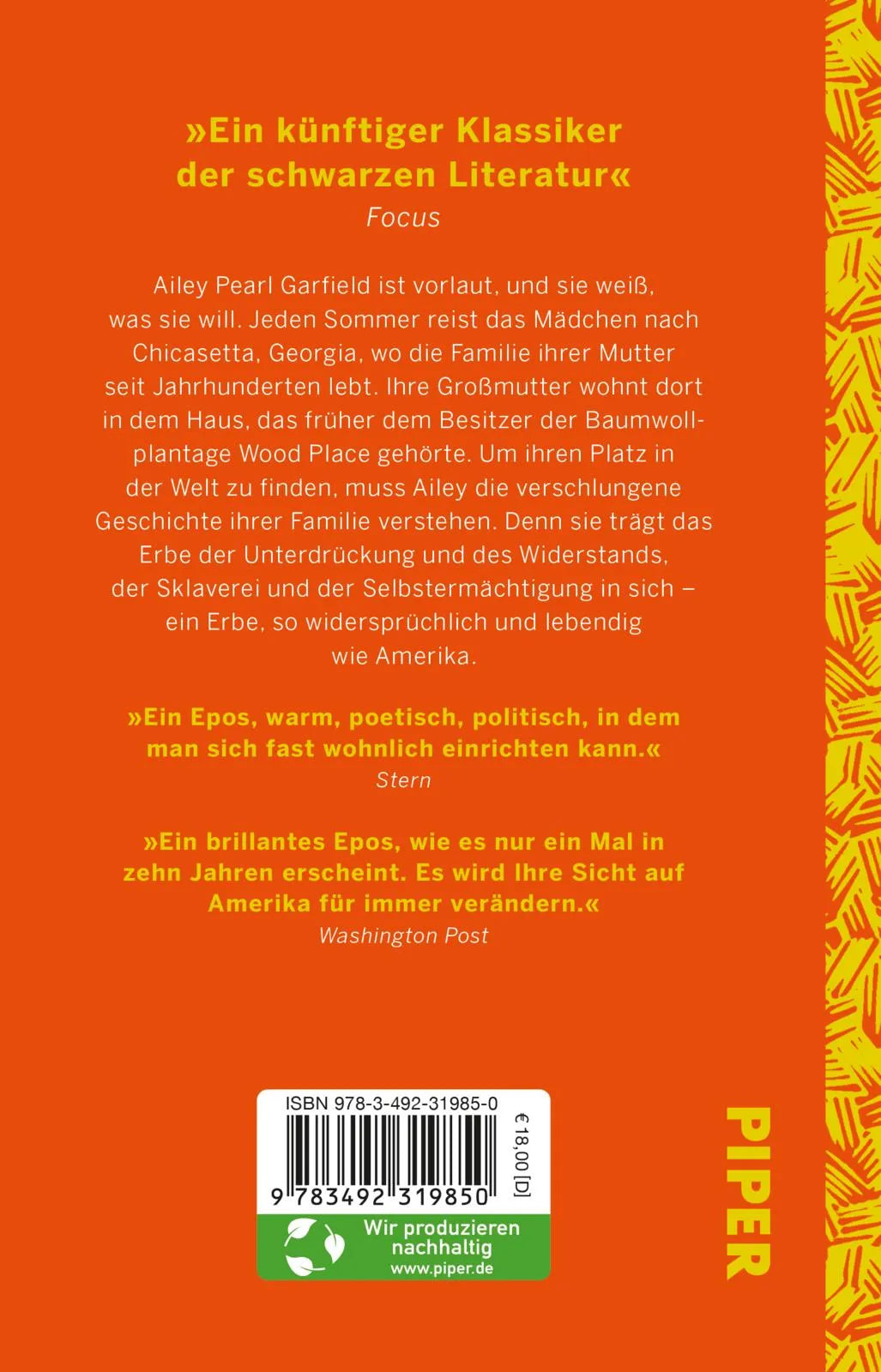 Buchrückseite von 'Die Liebeslieder von W.E.B. Du Bois' mit Klappentext - Taschenbuch