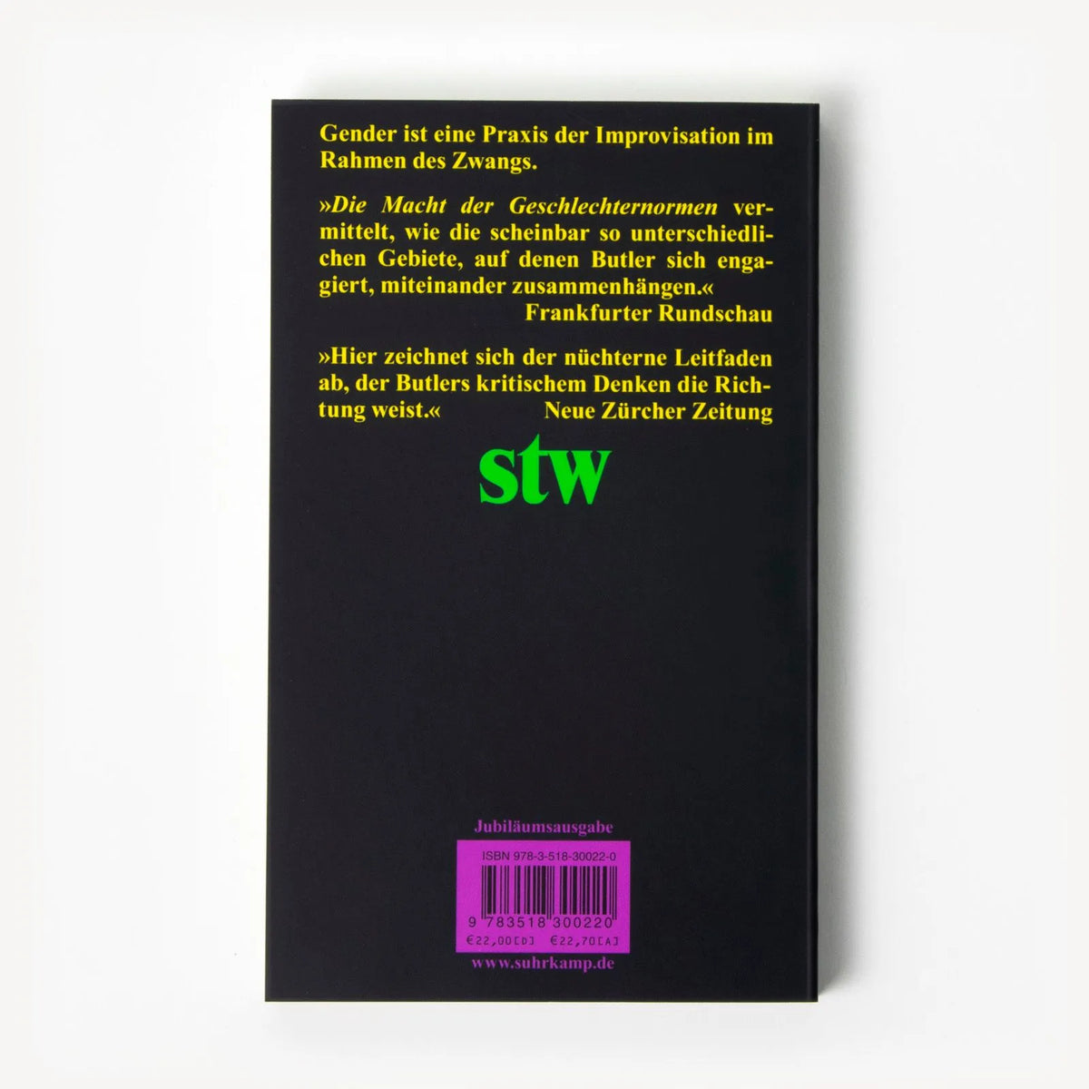 Rückseite: Die Macht der Geschlechternormen und die Grenzen des Menschlichen (Taschenbuch)