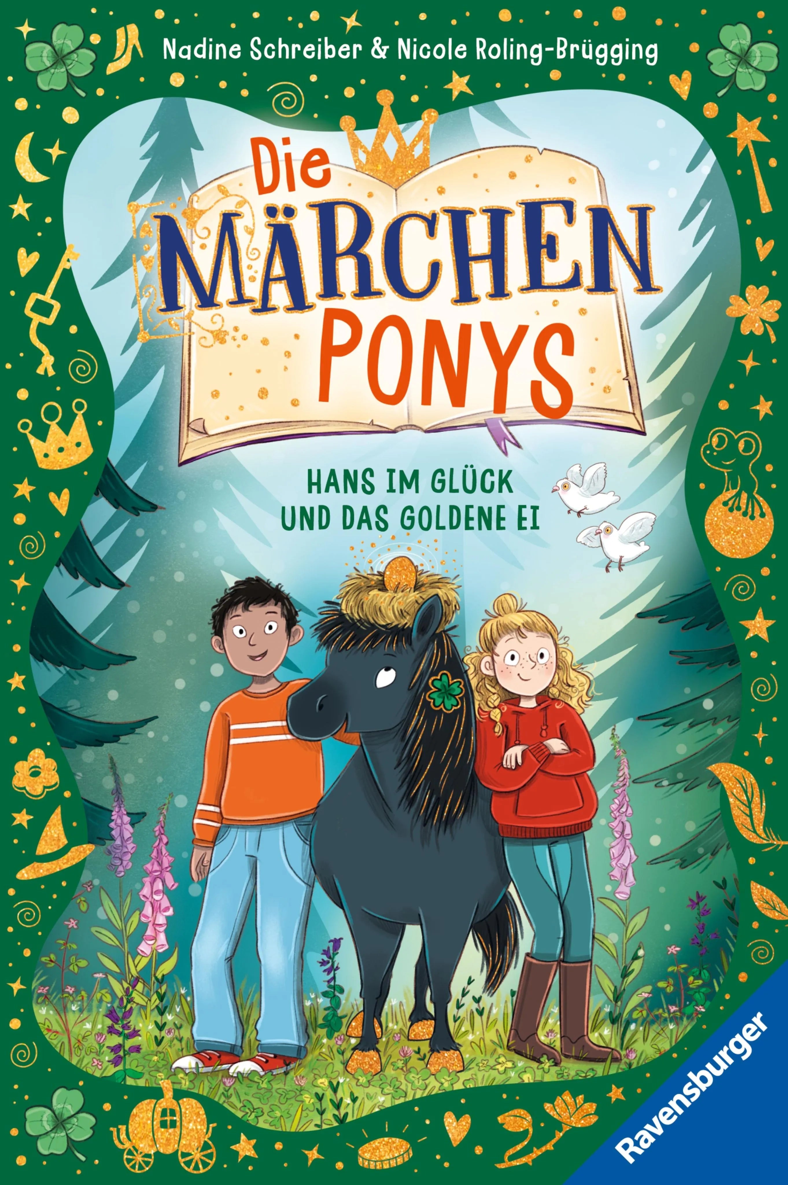 Cover: Die Märchenponys, Band 2 - Hans im Glück und das goldene Ei (E-Book) von Nicole Roling-Brügging