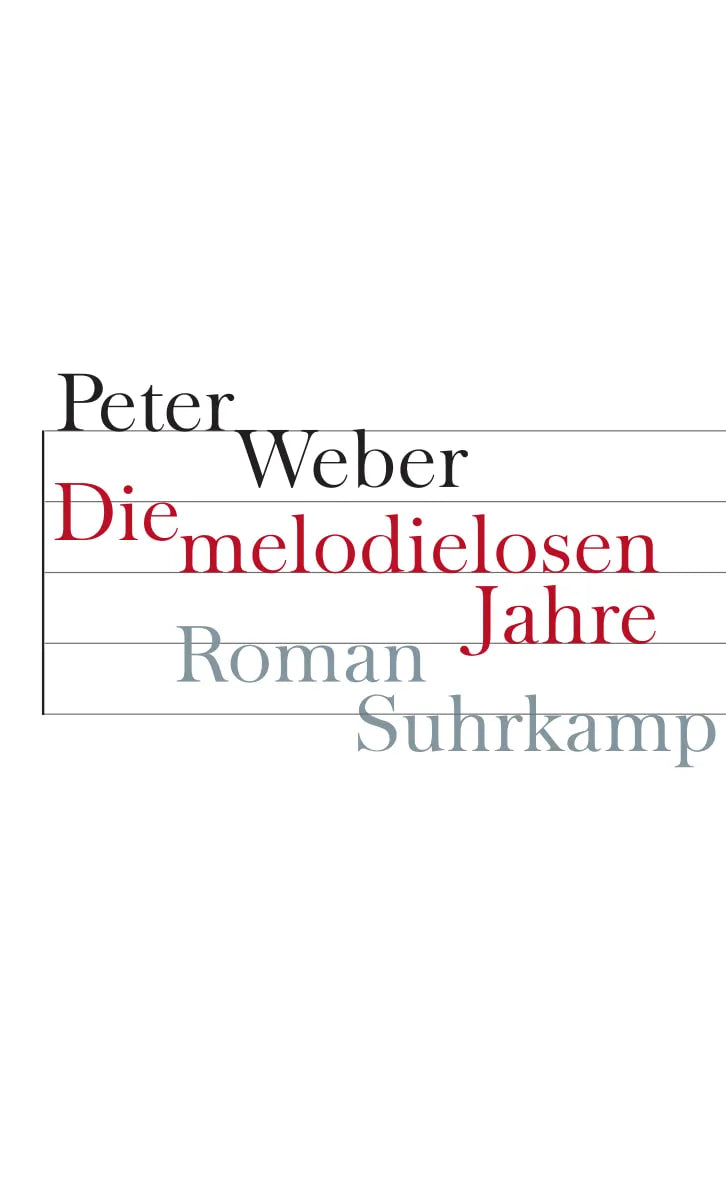 Buchcover von 'Die melodielosen Jahre' - Gebundene Ausgabe von Peter Weber