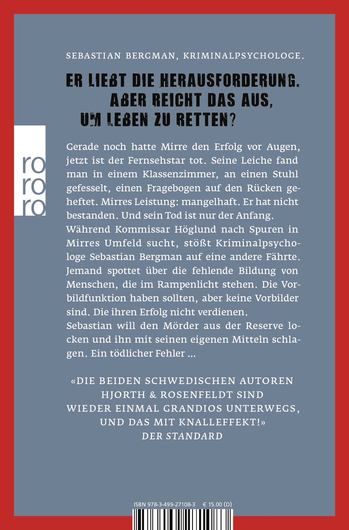 Buchrückseite von 'Die Menschen, die es nicht verdienen' mit Klappentext - Taschenbuch