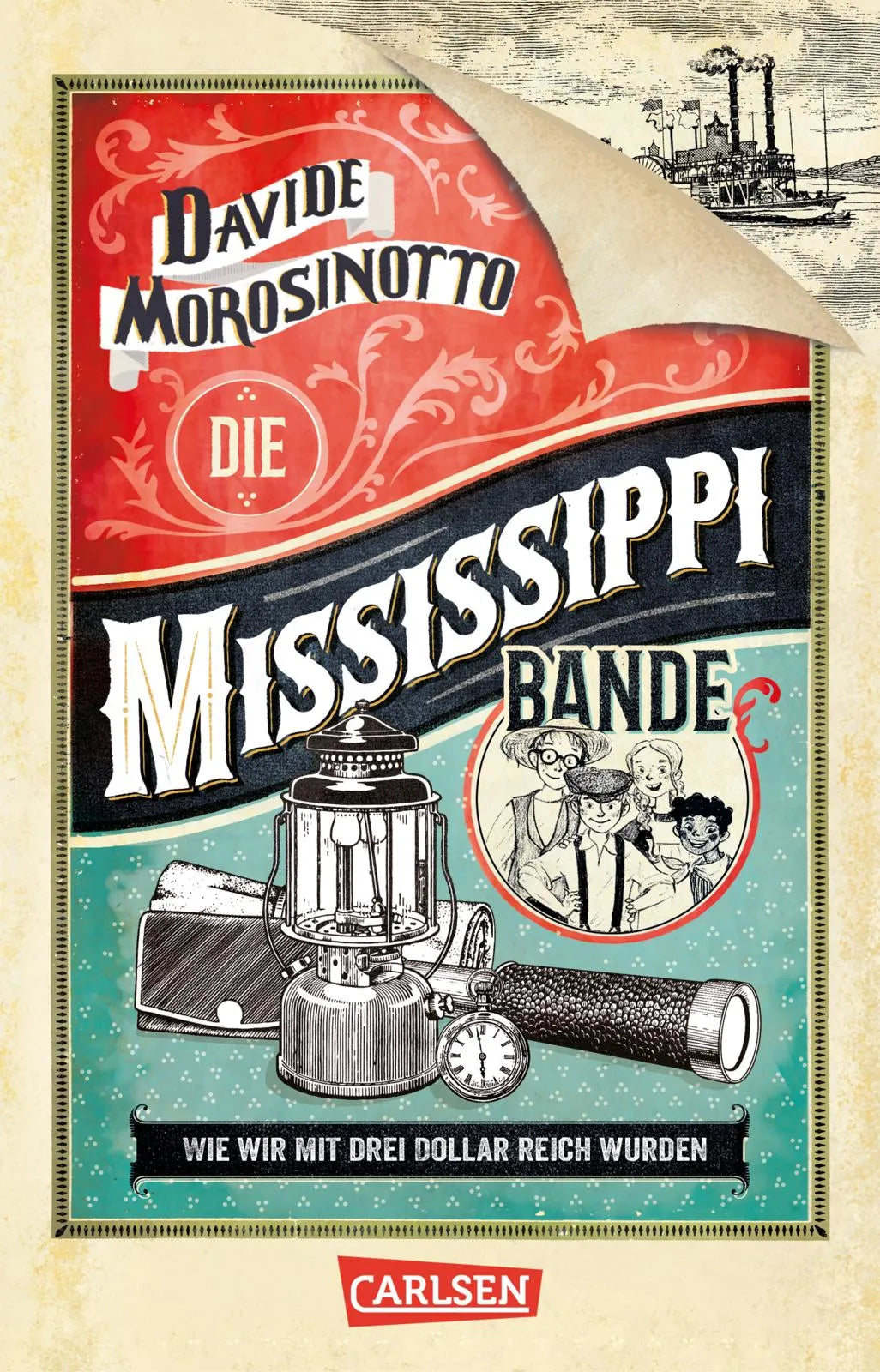 Buchcover von 'Die Mississippi-Bande' - Taschenbuch von Davide Morosinotto
