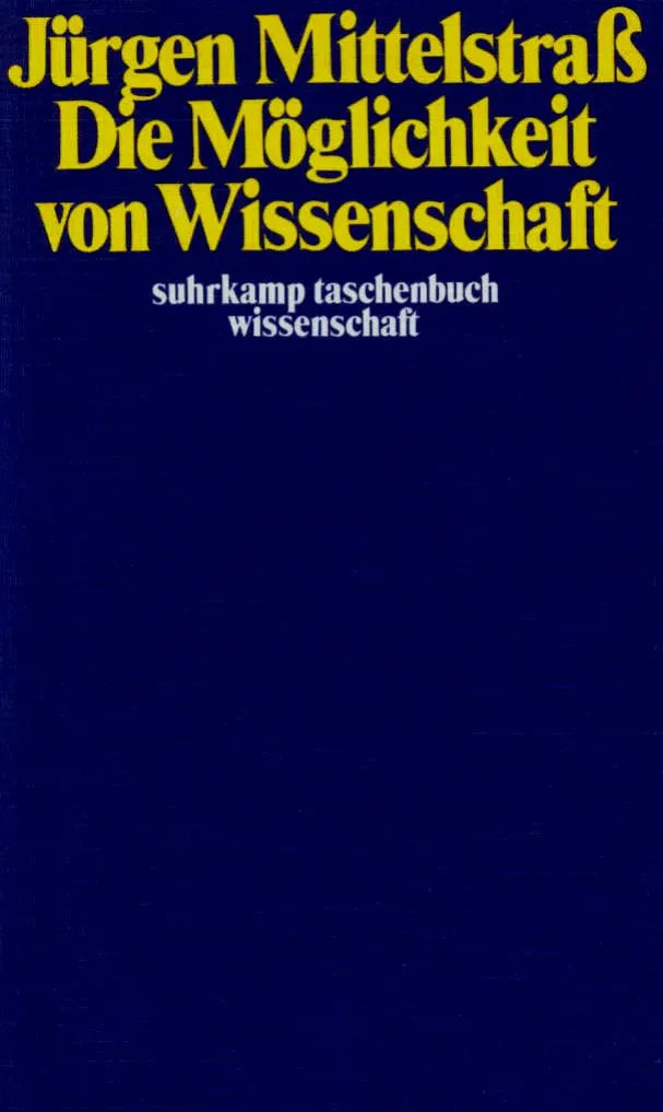 Buchcover von 'Die Möglichkeit von Wissenschaft' - Taschenbuch von Jürgen Mittelstraß