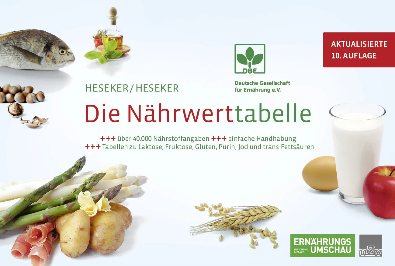 Cover: Die Nährwerttabelle (Taschenbuch) von Helmut Prof. Dr. Heseker