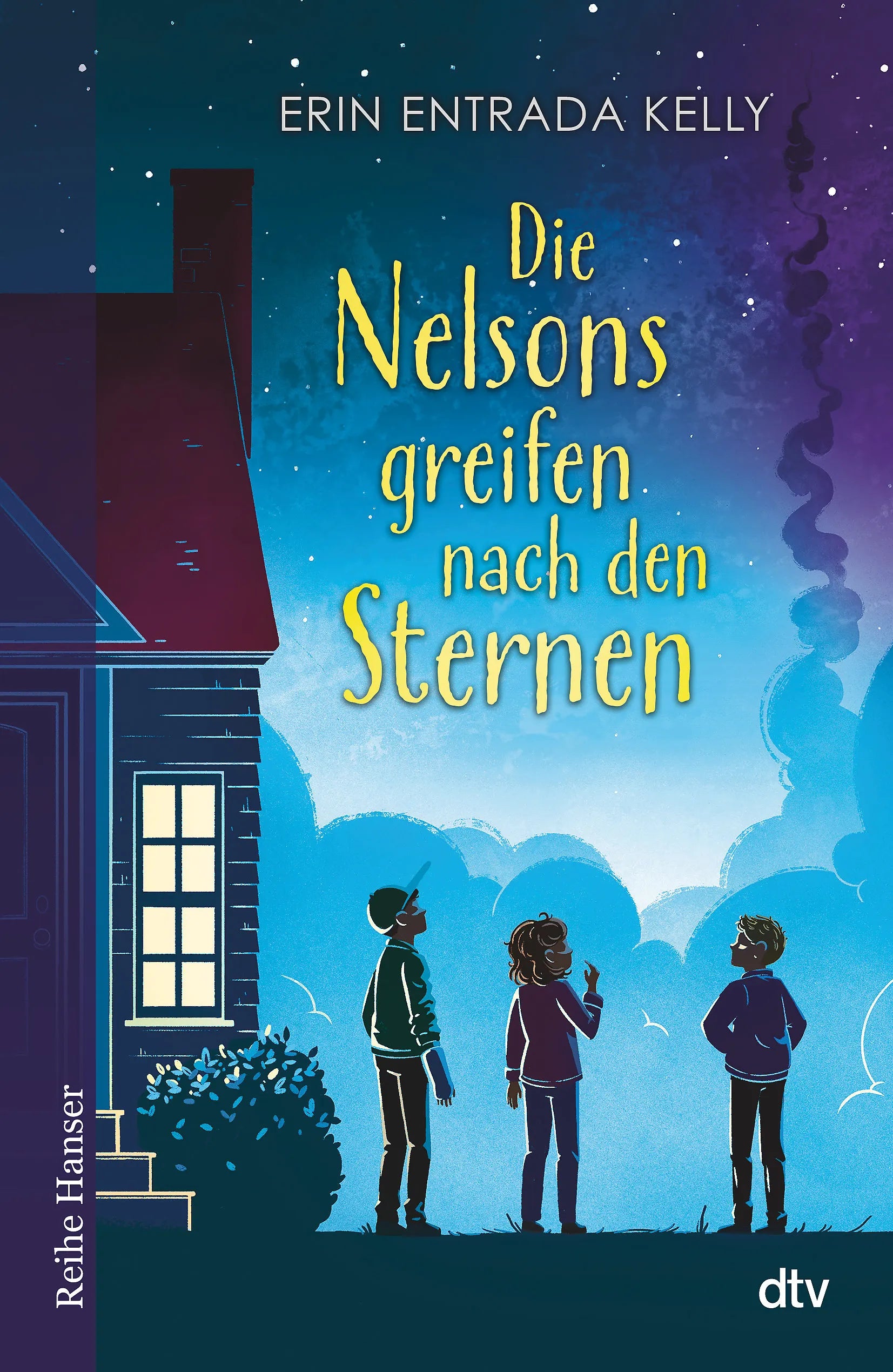 Buchcover von 'Die Nelsons greifen nach den Sternen' - Gebundene Ausgabe von Erin Entrada Kelly