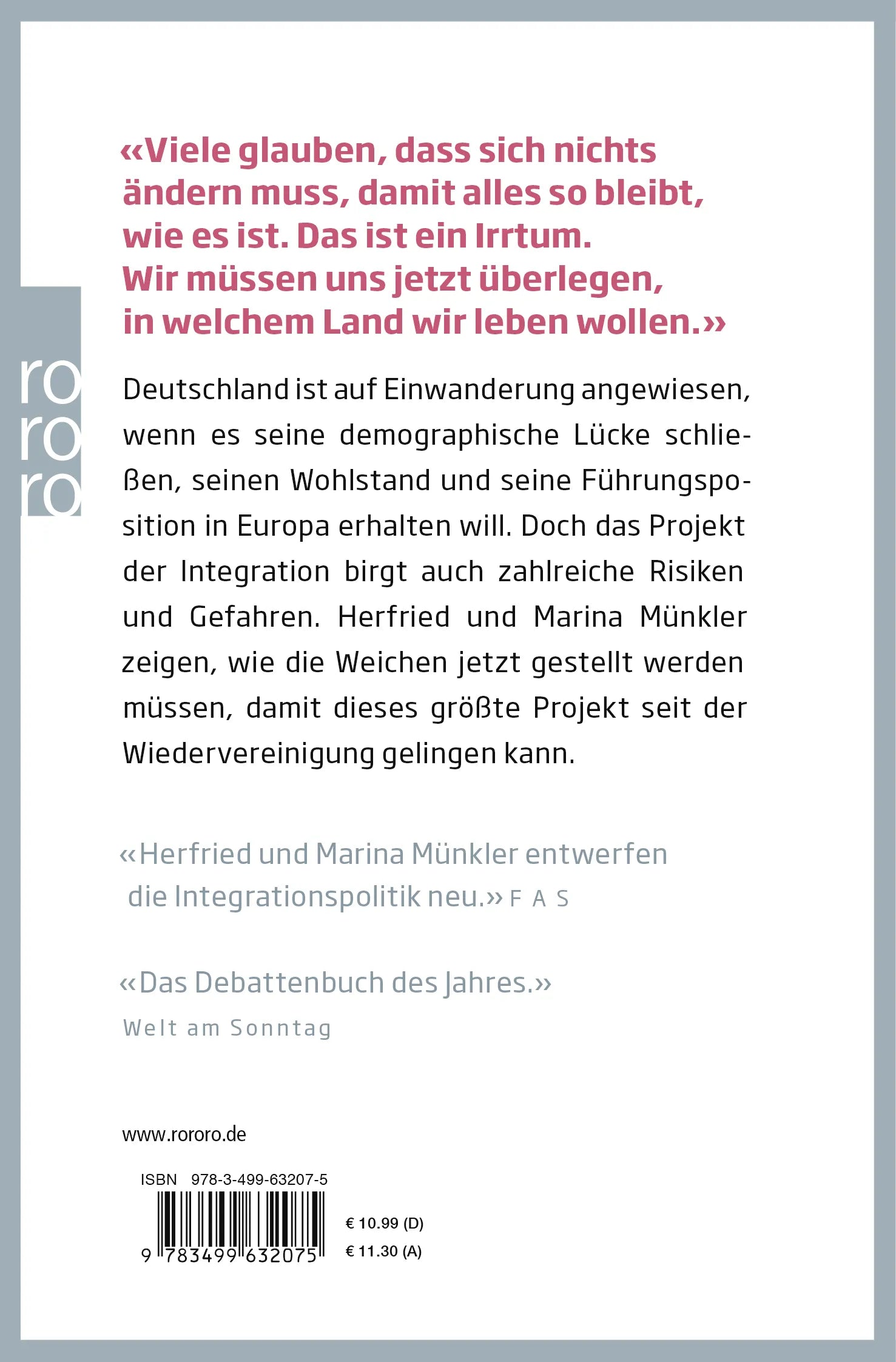 Buchrückseite von 'Die neuen Deutschen' mit Klappentext - Taschenbuch