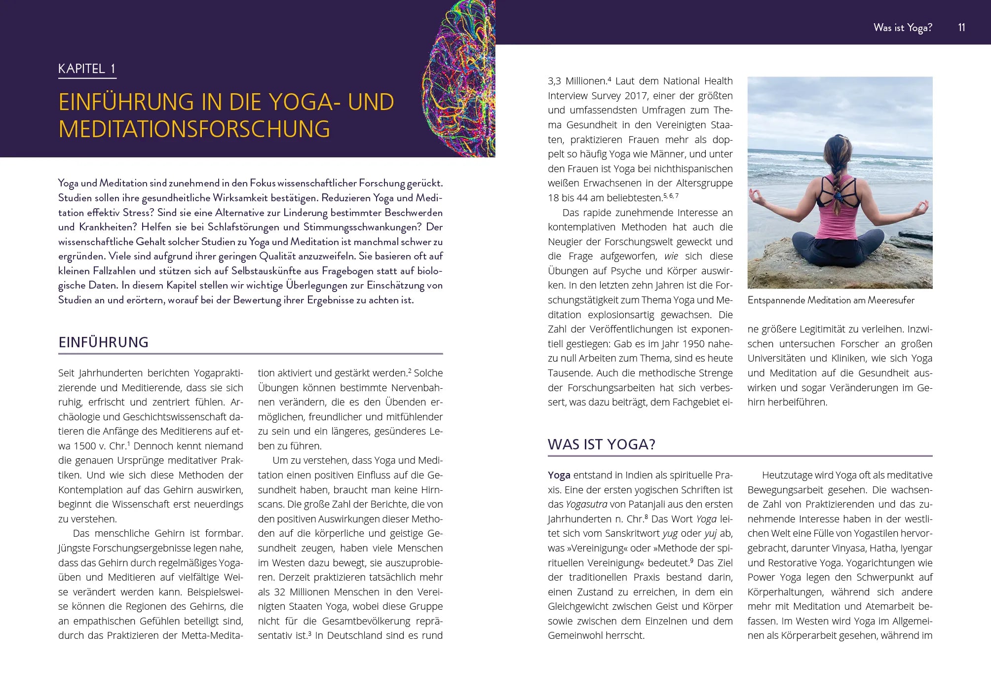 Innenansicht von 'Die Neurowissenschaft hinter Yoga und Meditation' - Taschenbuch