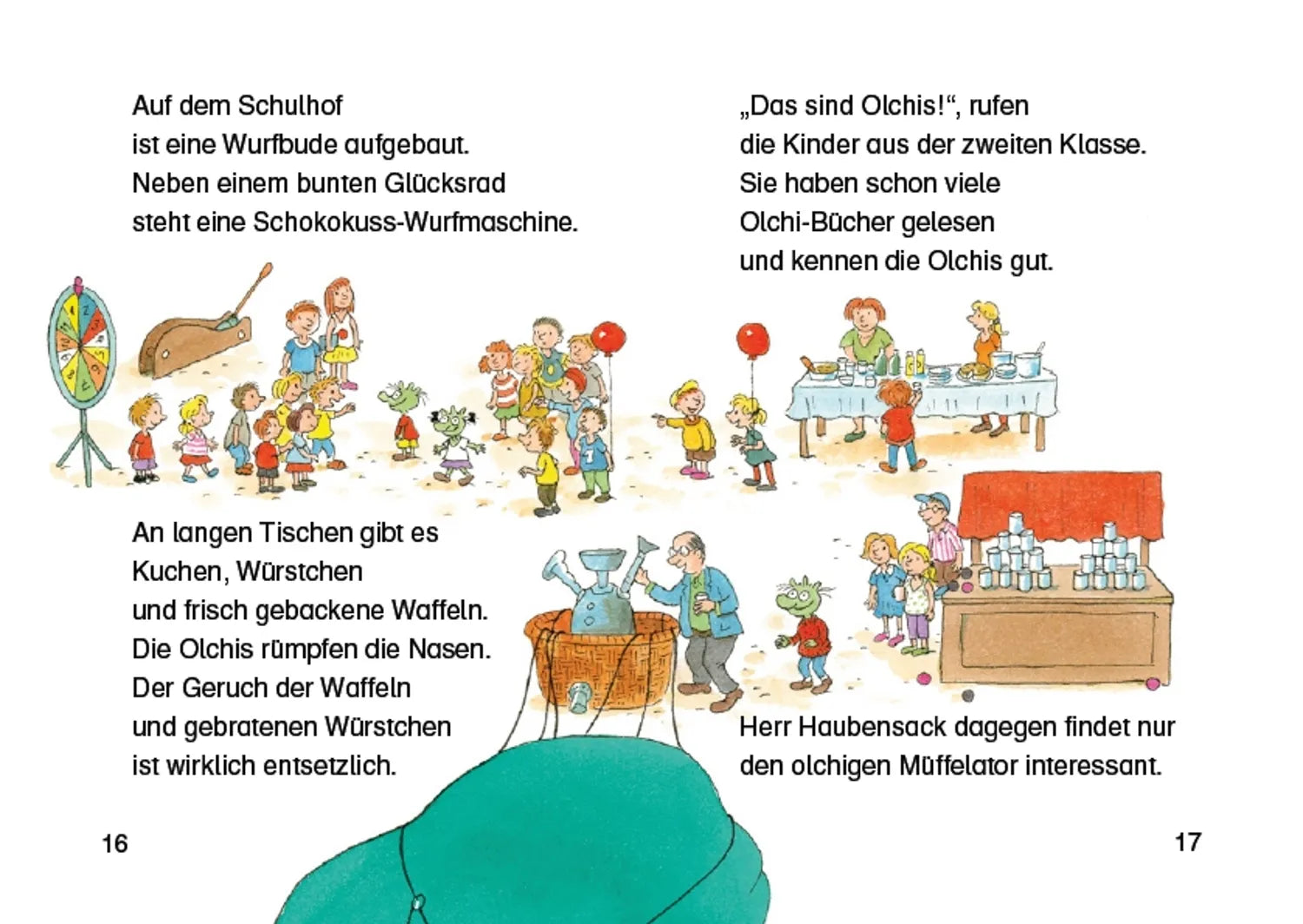 Abbildung von 'Die Olchis auf dem Schulfest'