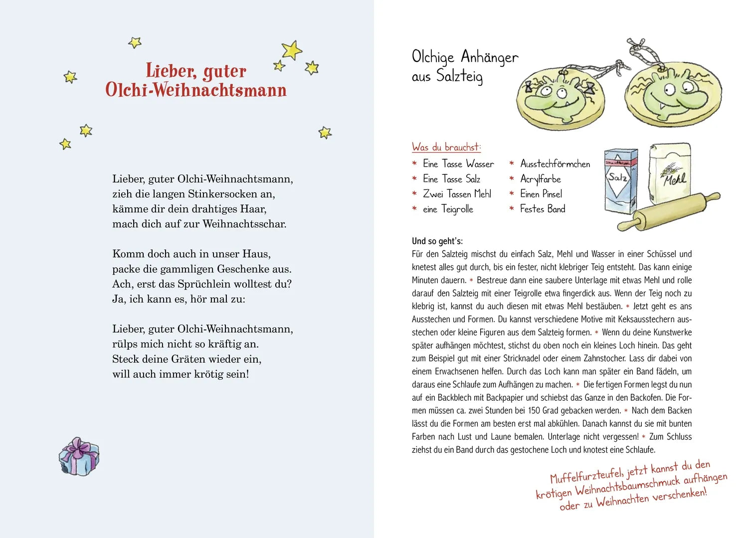 Produktansicht: Die Olchis. Das Adventskalenderbuch (Gebundene Ausgabe)