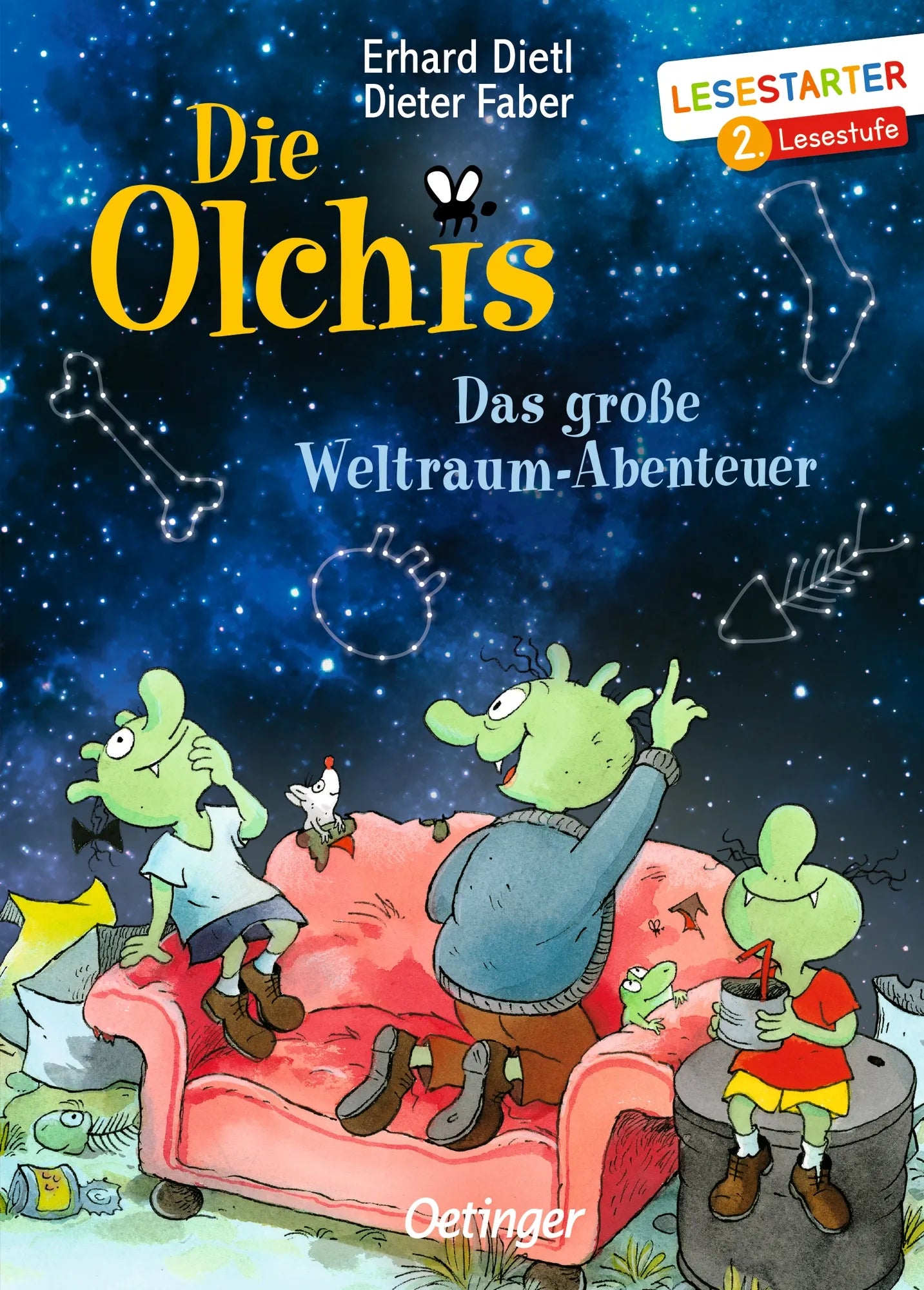 Buchcover von 'Die Olchis. Das große Weltraum-Abenteuer' - Gebundene Ausgabe von Erhard Dietl