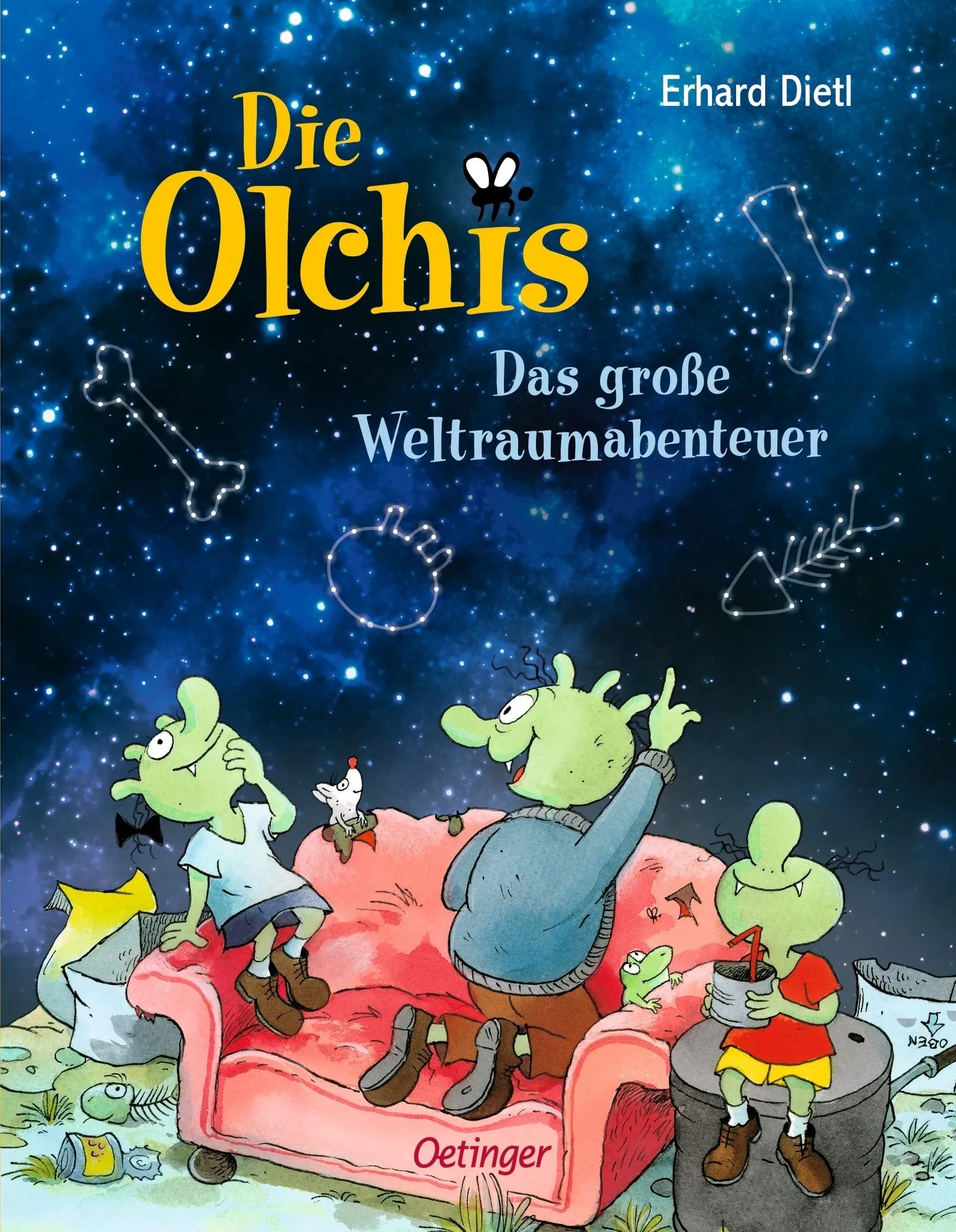 Buchcover von 'Die Olchis. Das große Weltraumabenteuer' - Gebundene Ausgabe von Erhard Dietl