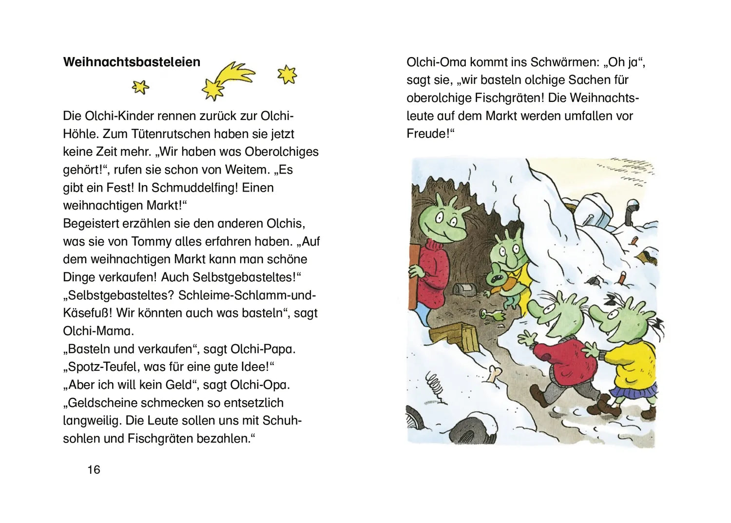 Detailansicht: Die Olchis feiern Weihnachten (Hardcover)