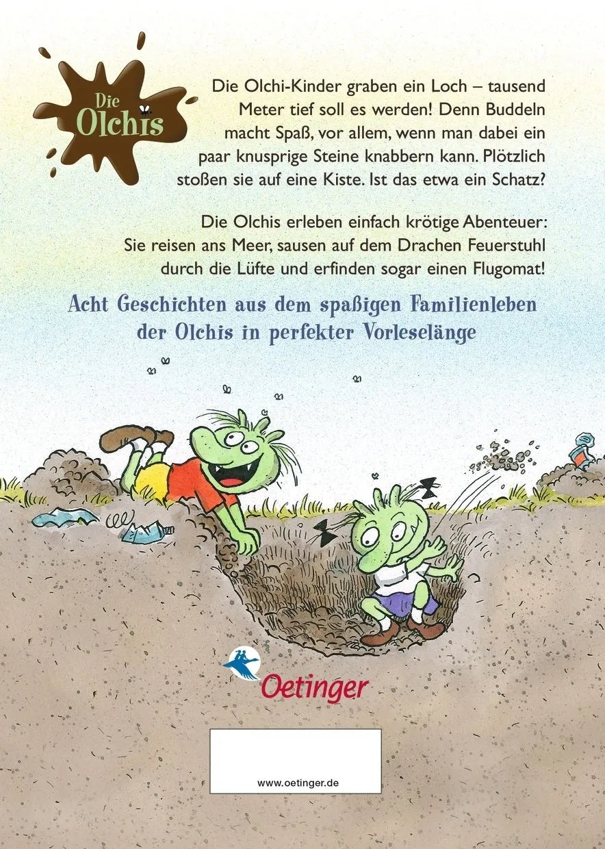Rückseite: Die Olchis finden einen Schatz und andere krötige Abenteuer (Hardcover)