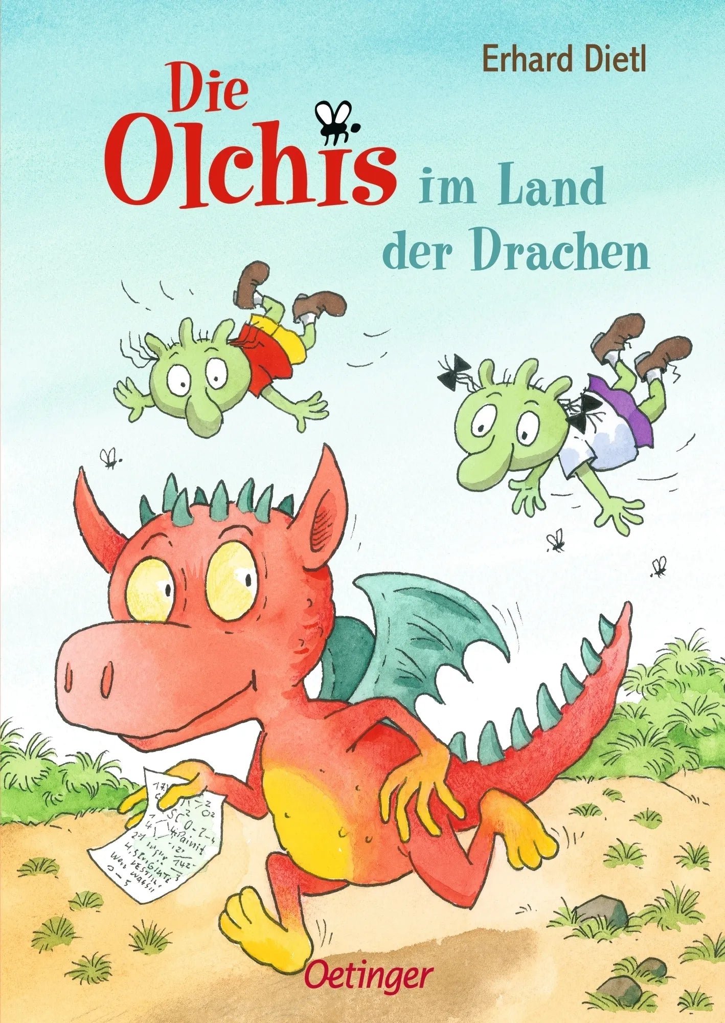 Buchcover von 'Die Olchis im Land der Drachen' - Gebundene Ausgabe von Erhard Dietl