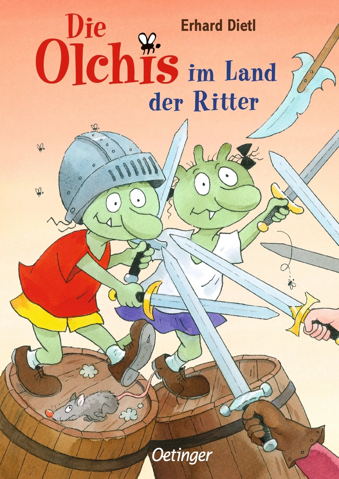 Buchcover von 'Die Olchis im Land der Ritter' - Gebundene Ausgabe von Erhard Dietl