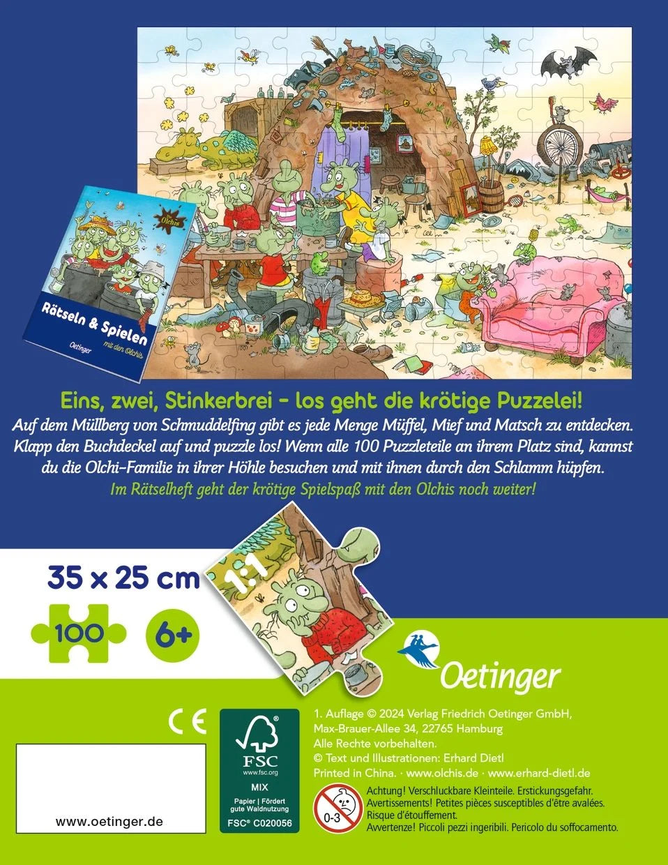 Die Olchis. Puzzle im Buch. 100 Teile – Ansicht