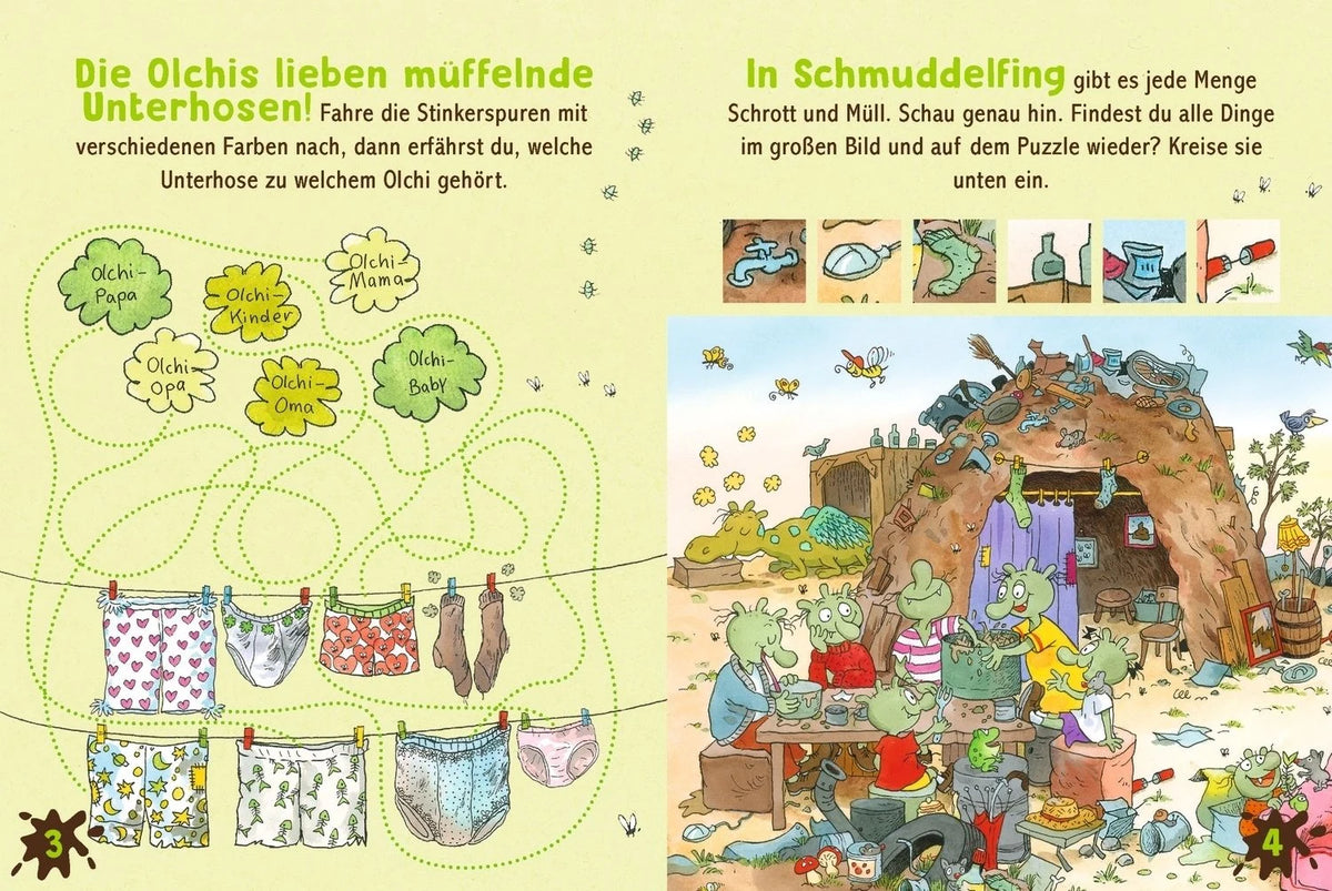 Die Olchis. Puzzle im Buch. 100 Teile – Ansicht