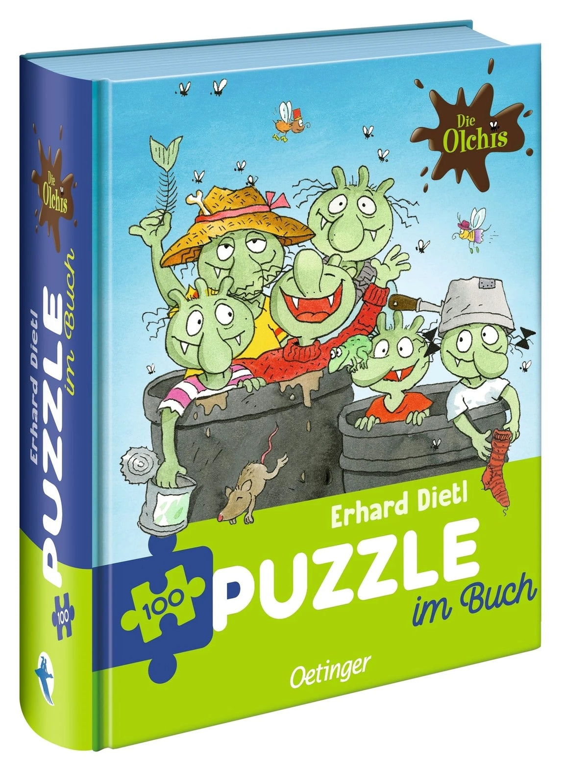 Kinderpuzzle: Die Olchis. Puzzle im Buch. 100 Teile