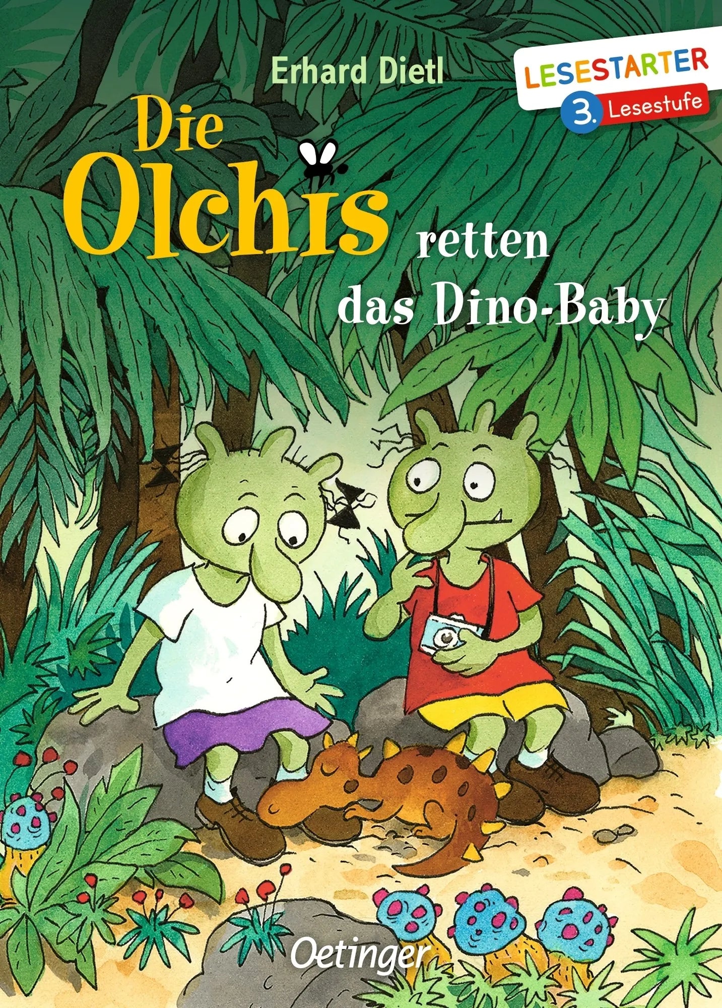 Buchcover von 'Die Olchis retten das Dino-Baby' - Gebundene Ausgabe von Erhard Dietl