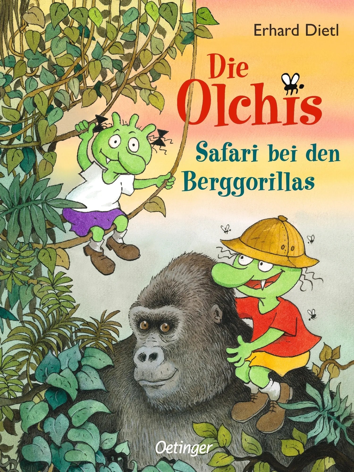 Buchcover von 'Die Olchis. Safari bei den Berggorillas' - Gebundene Ausgabe von Erhard Dietl