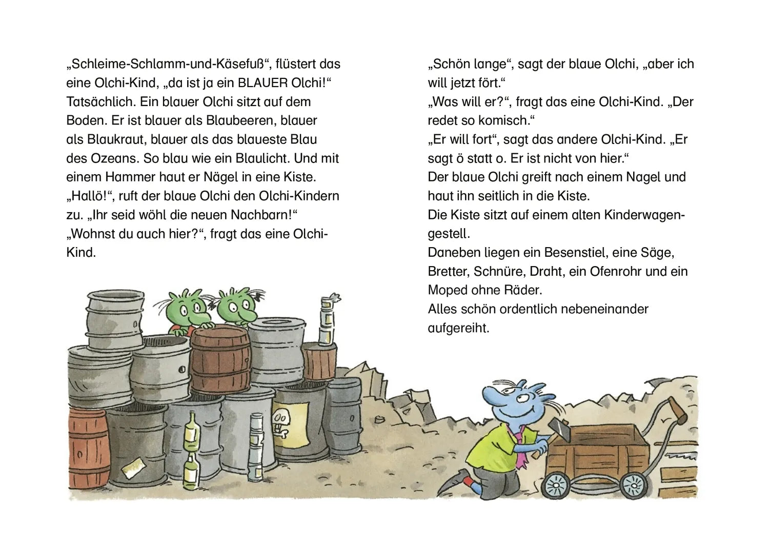 Abbildung von 'Die Olchis und der blaue Nachbar'