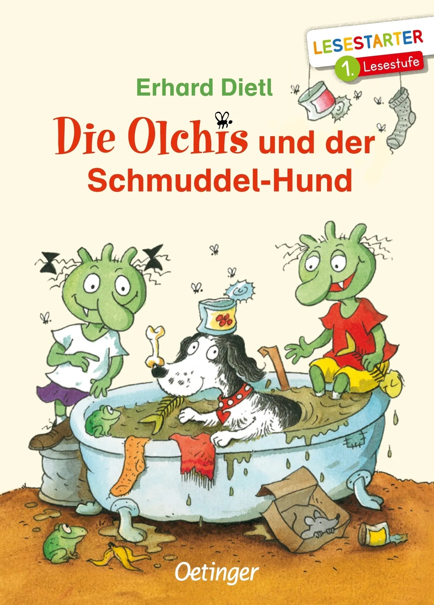 Buchcover von 'Die Olchis und der Schmuddel-Hund' - Gebundene Ausgabe von Erhard Dietl