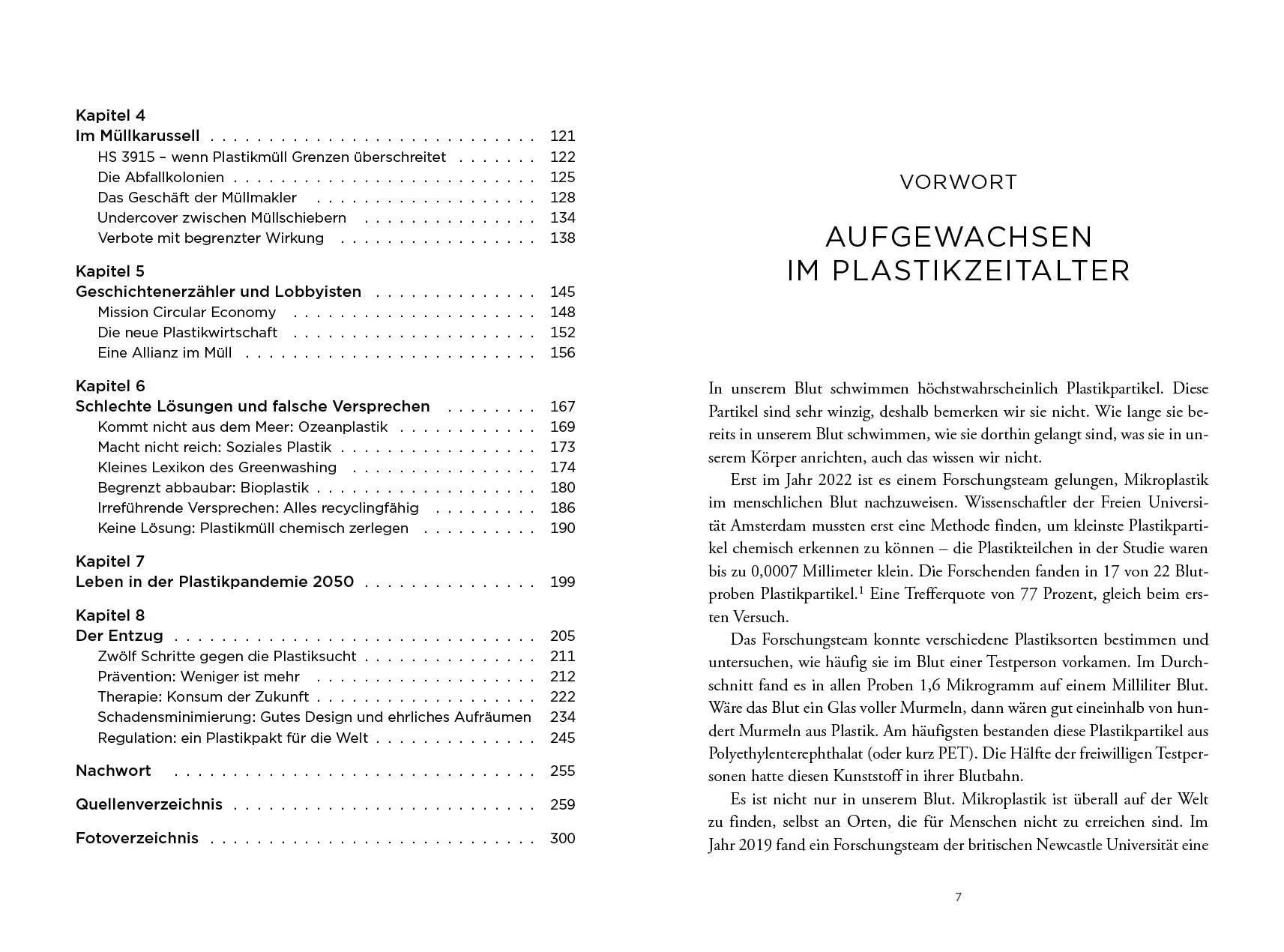 Innenansicht von 'Die Plastiksucht' - Gebundene Ausgabe