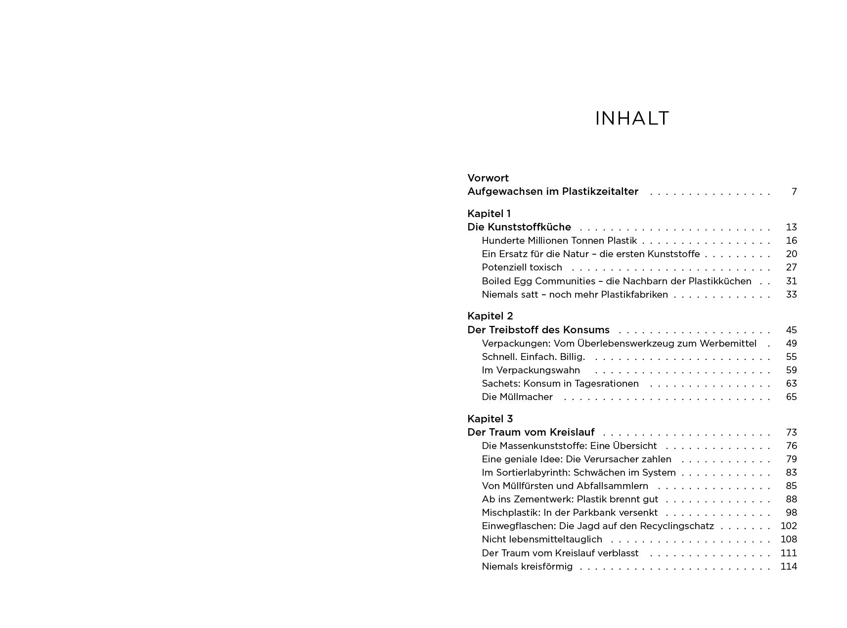 Innenansicht von 'Die Plastiksucht' - Gebundene Ausgabe