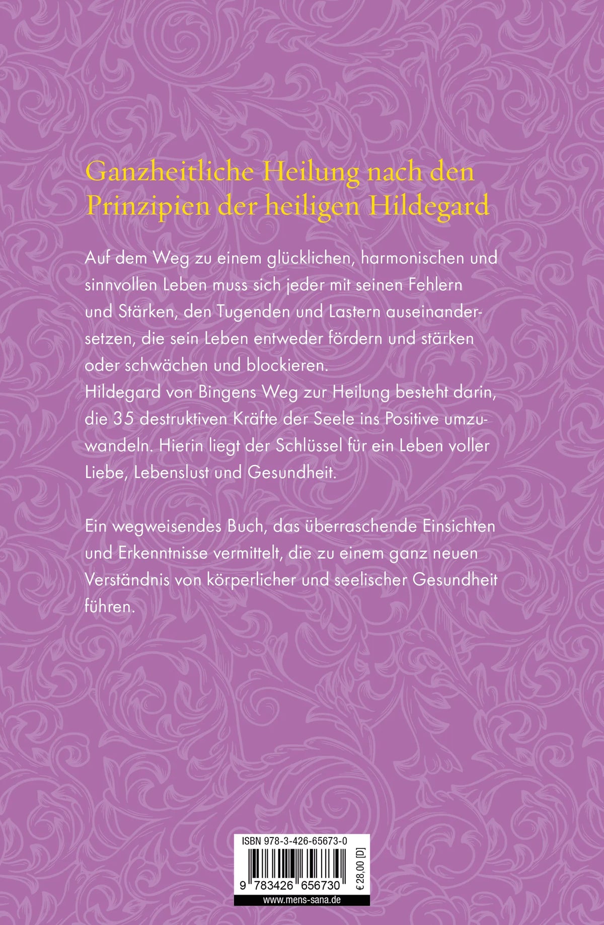 Rückseite: Die Psychotherapie der Hildegard von Bingen (Hardcover)