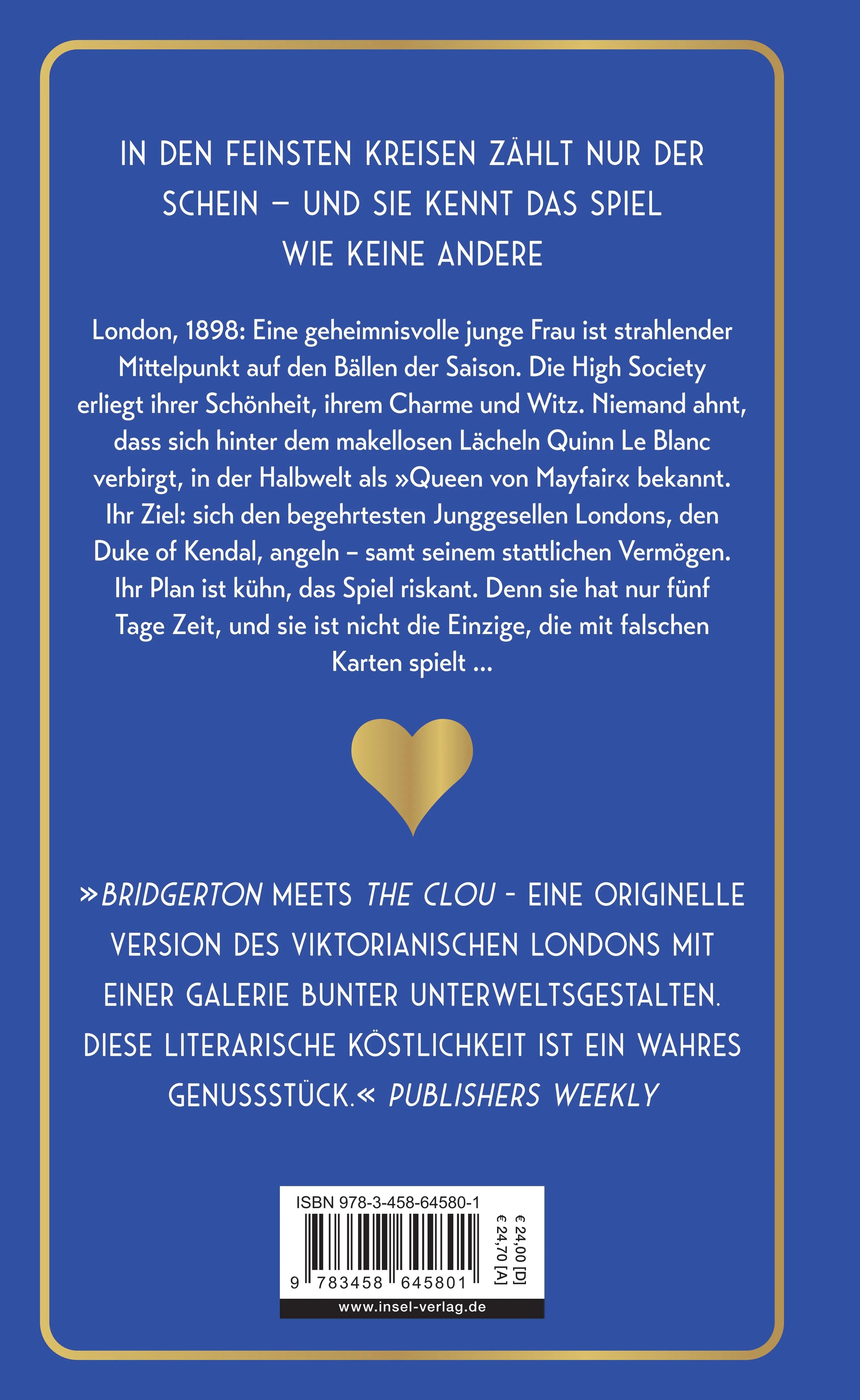 Rückseite: Die Queen von Mayfair (Hardcover)