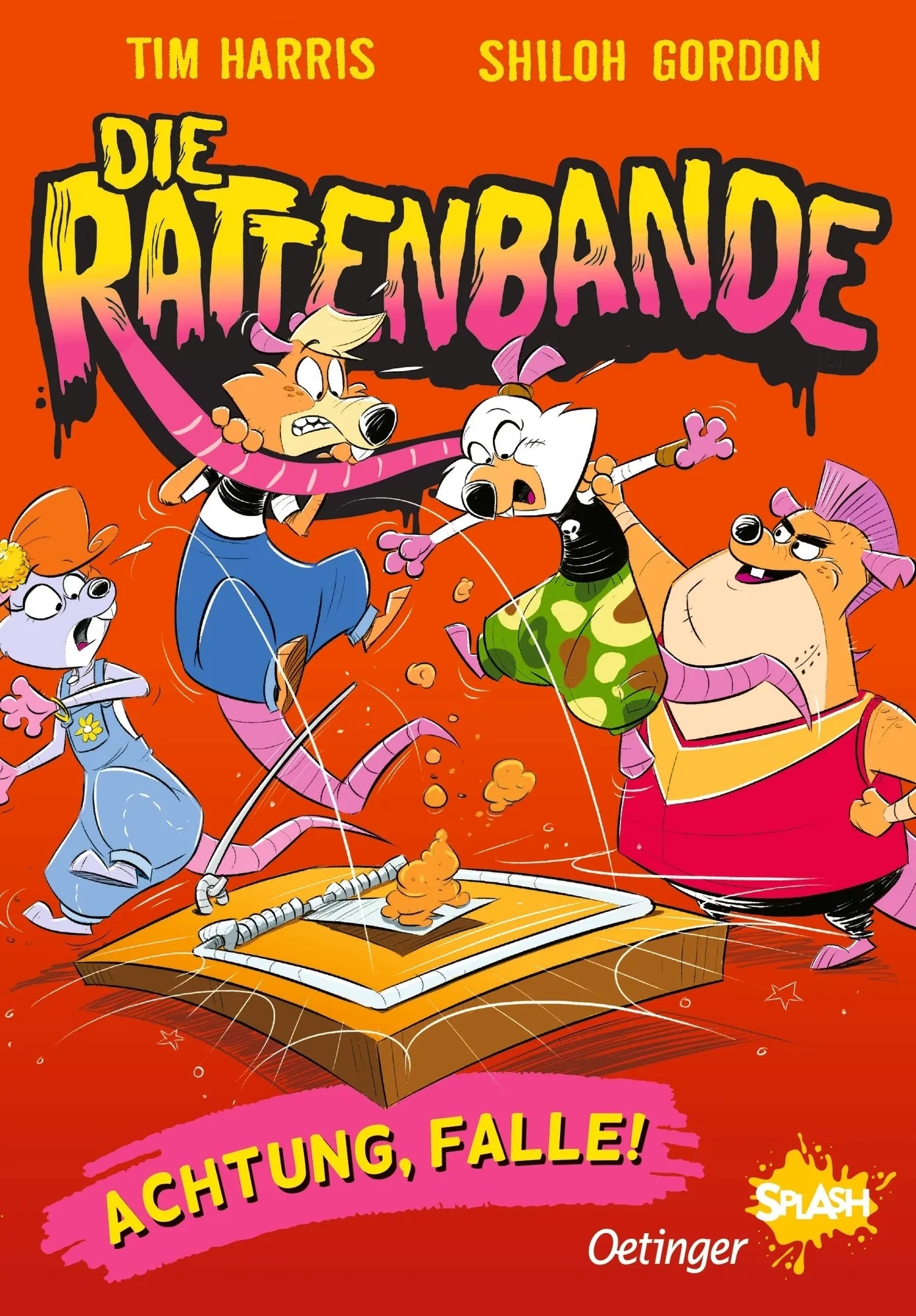 Buchcover von 'Die Rattenbande 3. Achtung, Falle!' - Gebundene Ausgabe von Tim Harris