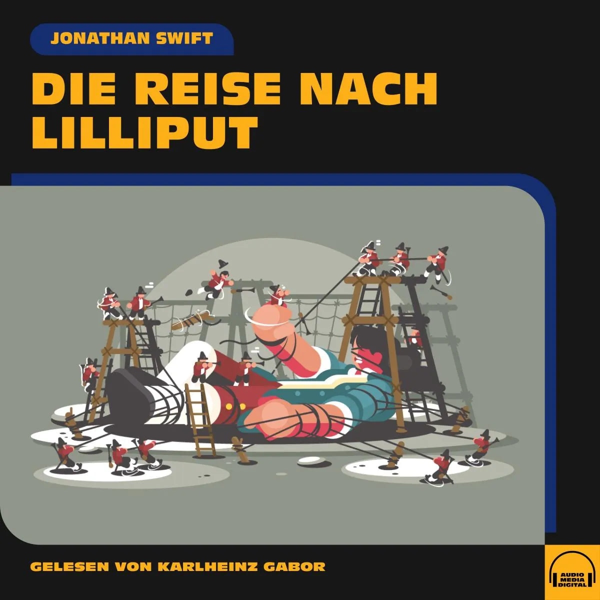 Cover: Die Reise nach Lilliput (Hörbuch Download) von Jonathan Swift