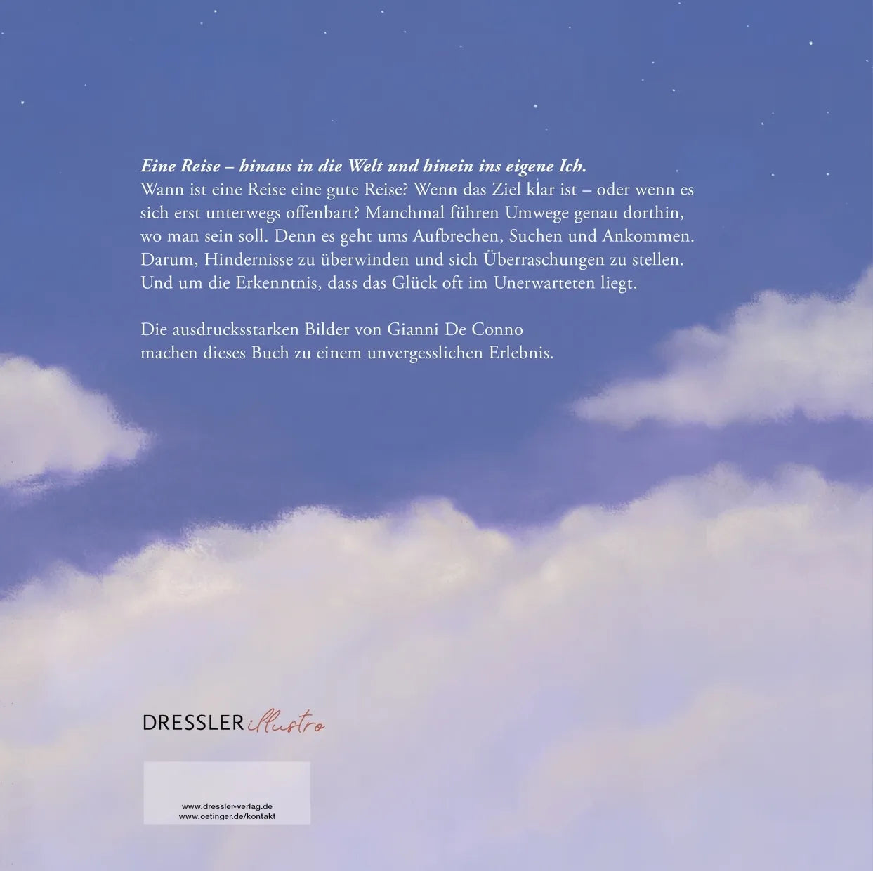Rückseite: Die Reise zum Glück (Hardcover)