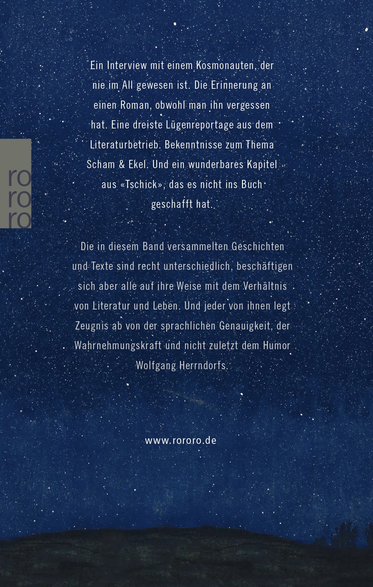 Buchrückseite von 'Die Rosenbaum-Doktrin' mit Klappentext - Gebundene Ausgabe