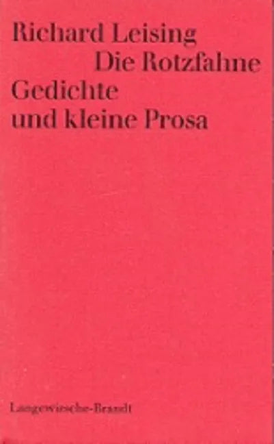 Buchcover von 'Die Rotzfahne' - Gebundene Ausgabe von Richard Leising