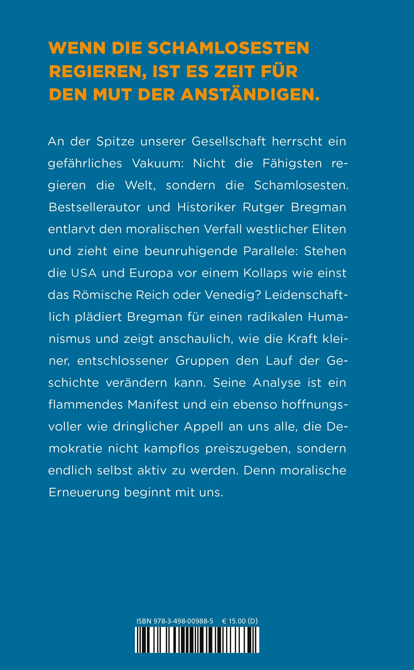 Rückseite: Die Rückkehr der Hoffnung (Hardcover)